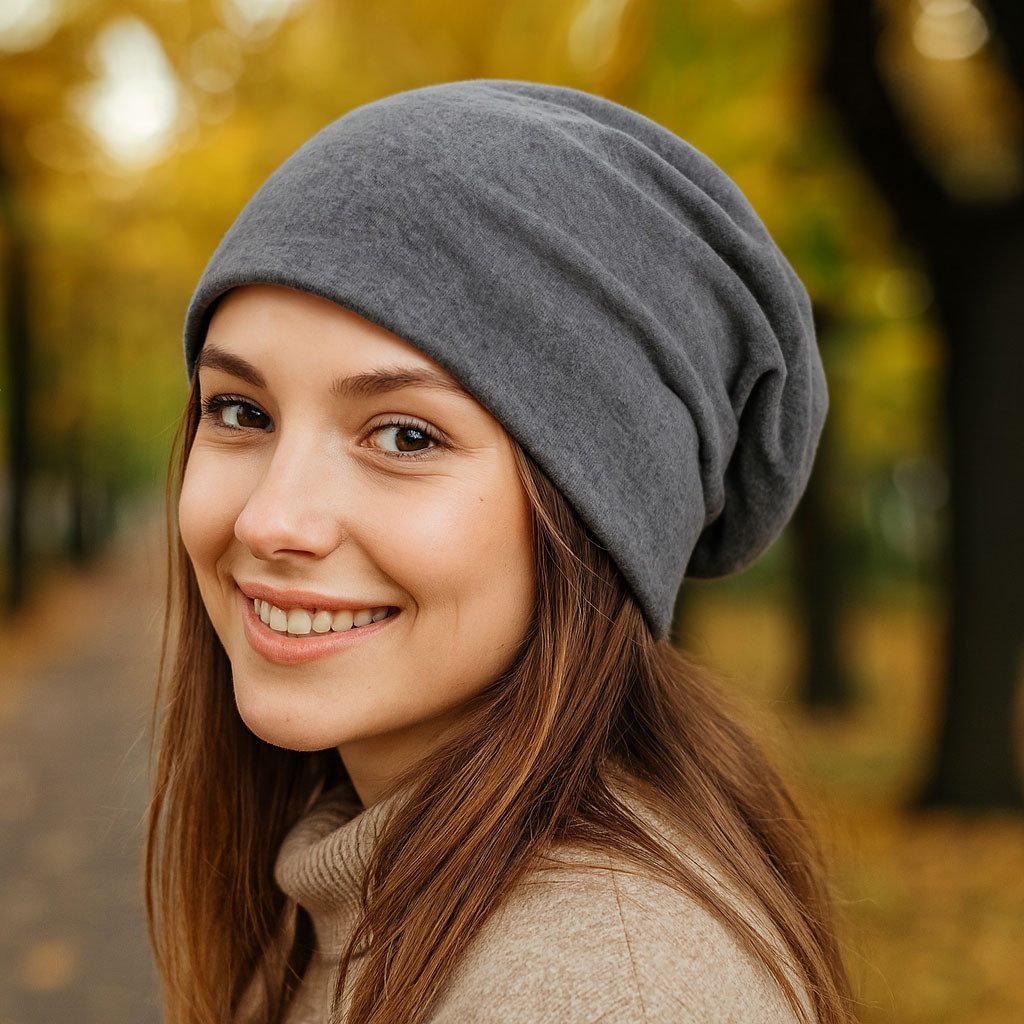 style3 Beanie Warme Herbst Mütze Damen Herren Haube Winter Laufen Sport Rad Chemo