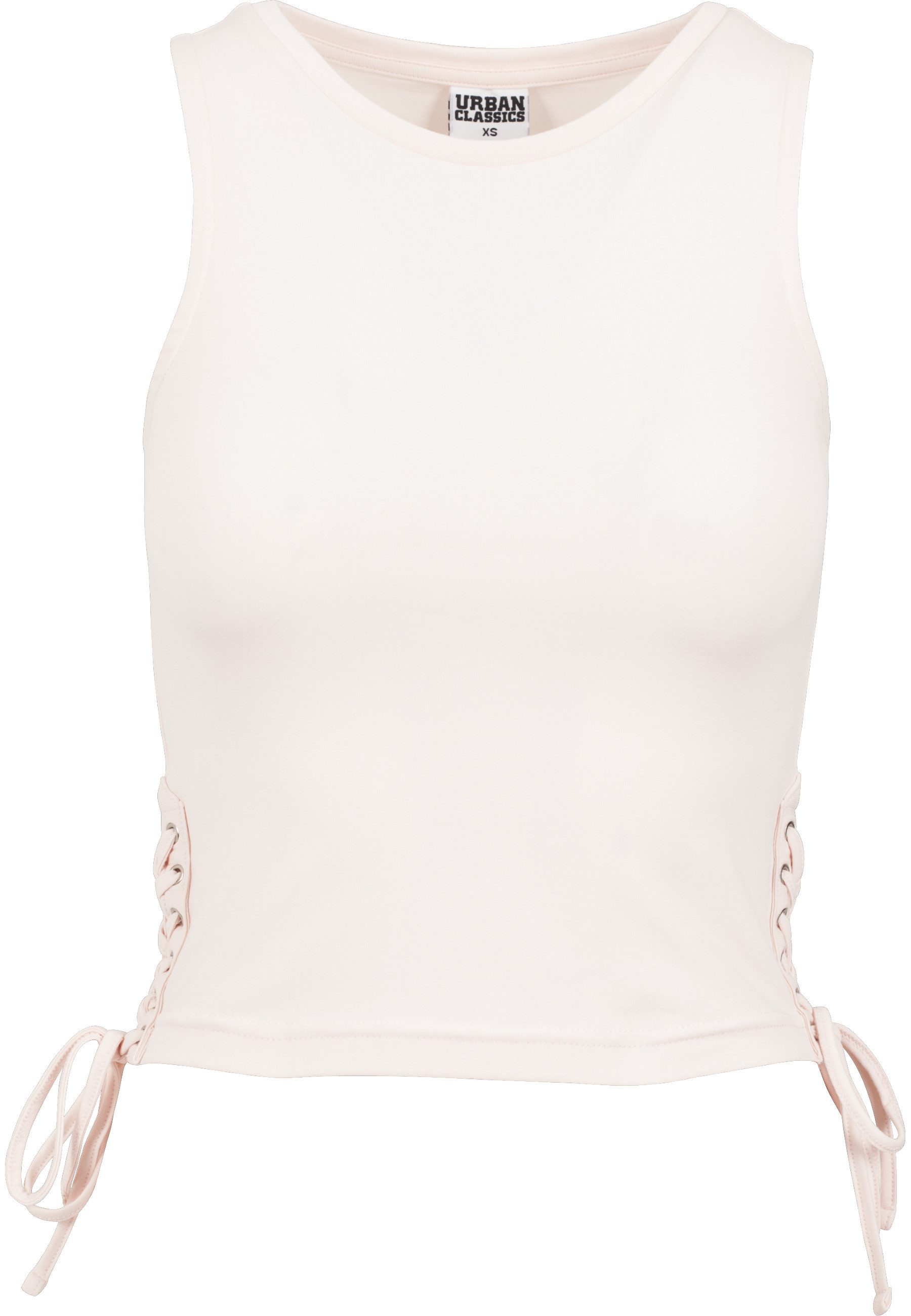 Yoga & Relax Shirt Urban Classics Damen Ladies Lace Up Cropped Top