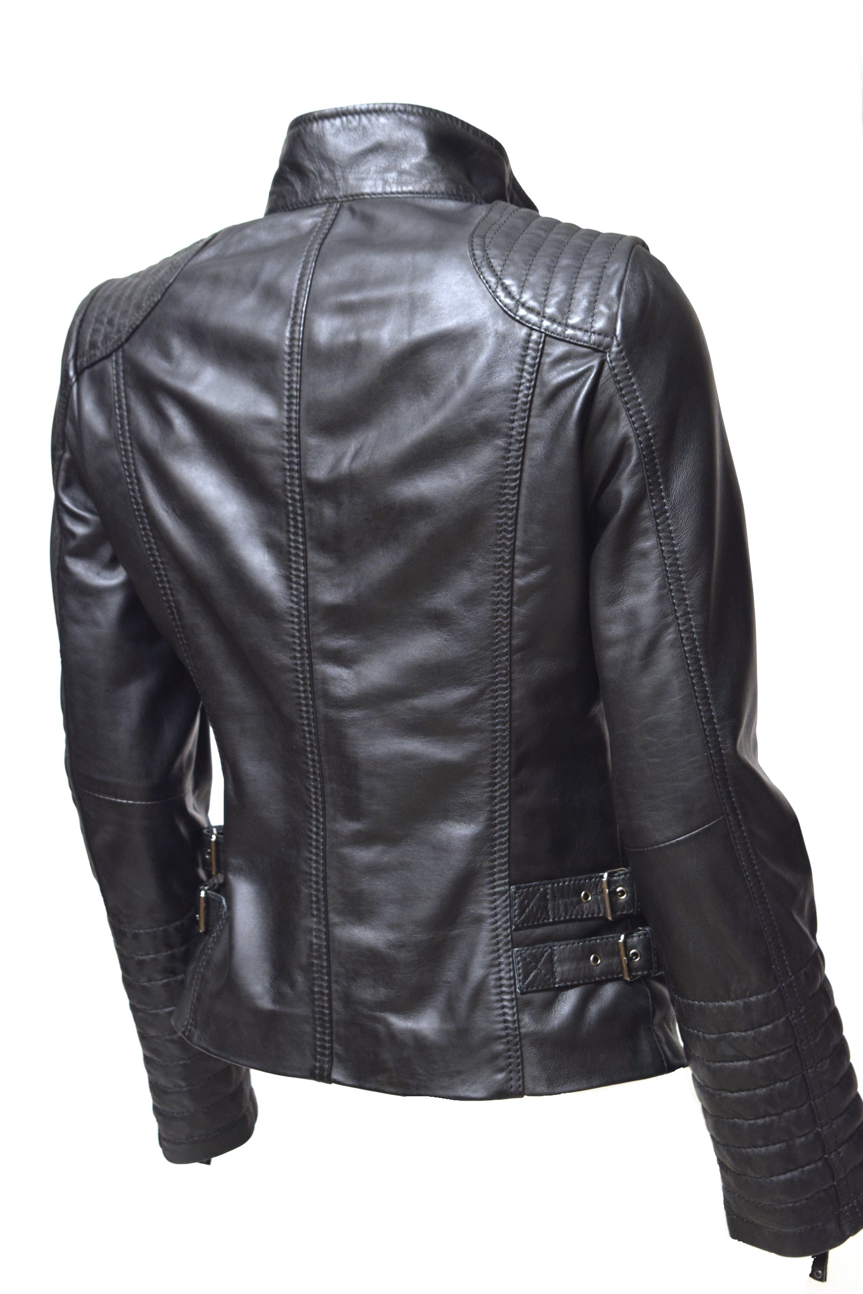 Zimmert Leather Lederjacke Amy (1-St) weiches Lammnappa Leder