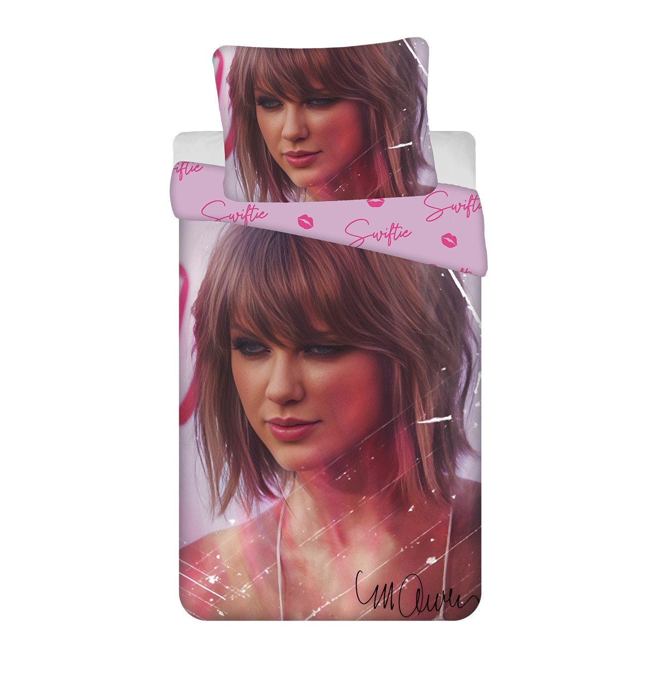 Taylor Swift Bettwäsche 140x200 cm Deckenbezug + 70x90 cm Kissenbezug Bettw günstig online kaufen
