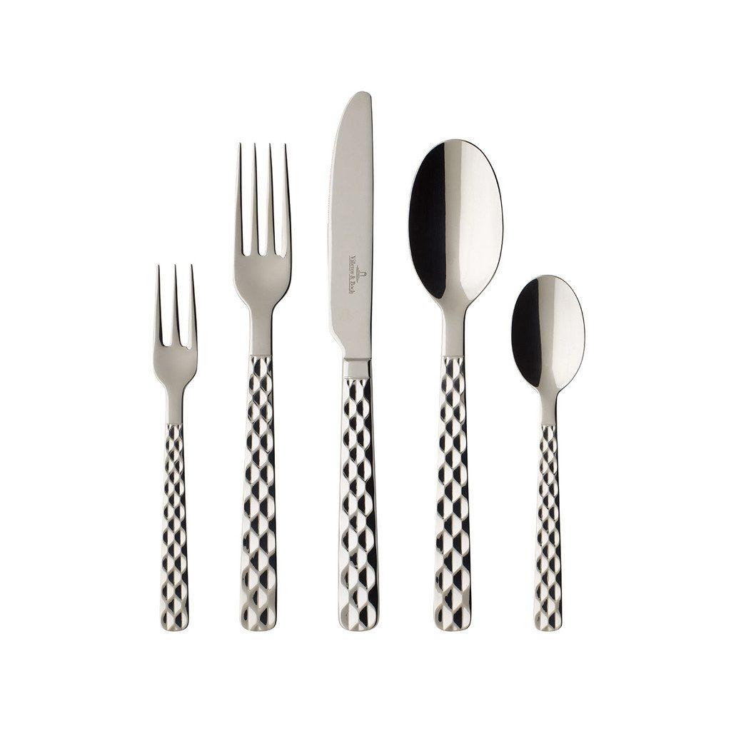 Villeroy & Boch Besteck-Set Boston Tafelbesteck 180er Set (180-tlg), Edelstahl, Spülmaschinenfest