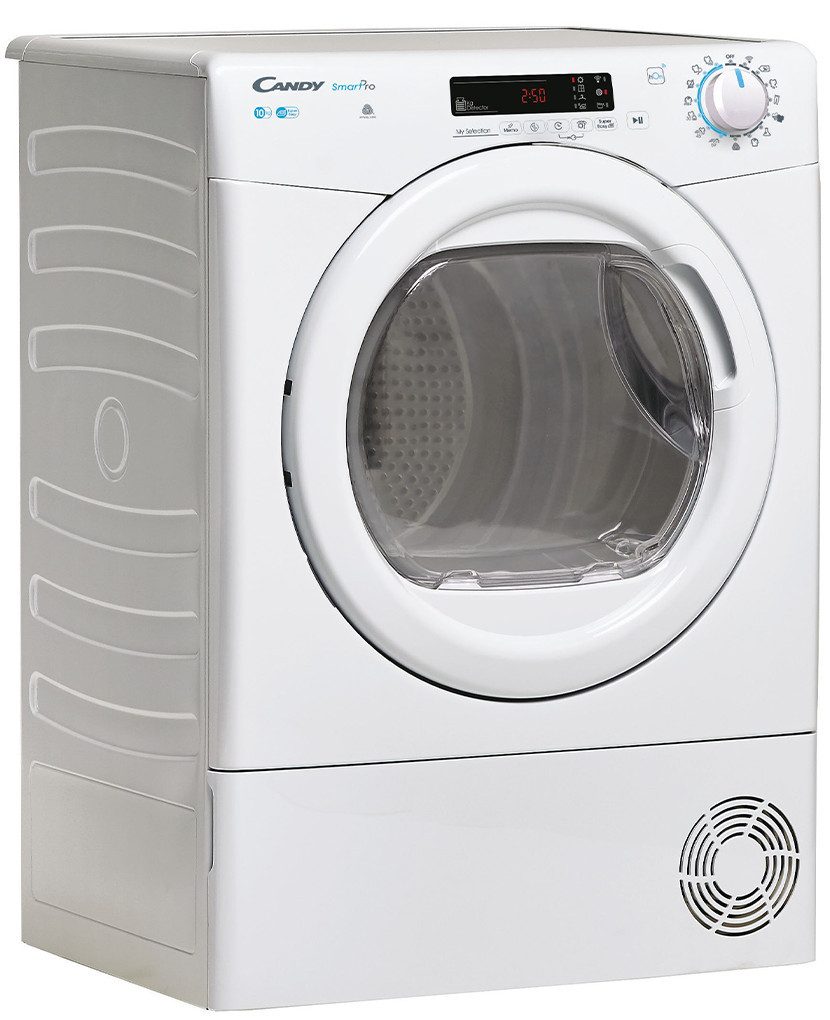 Candy Kondenstrockner CSOE C10DG-S, 10 kg, Easycase, Wi-Fi + Bluetooth, Mengenautomatik, 15 Programme