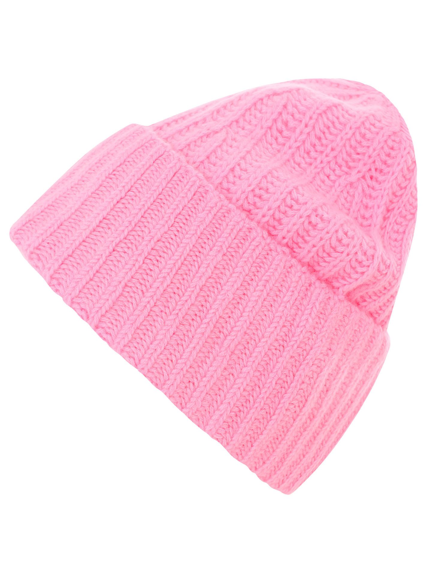Zwillingsherz Strickmütze 100% Kaschmir Grobstrick Mütze "Uni" günstig online kaufen