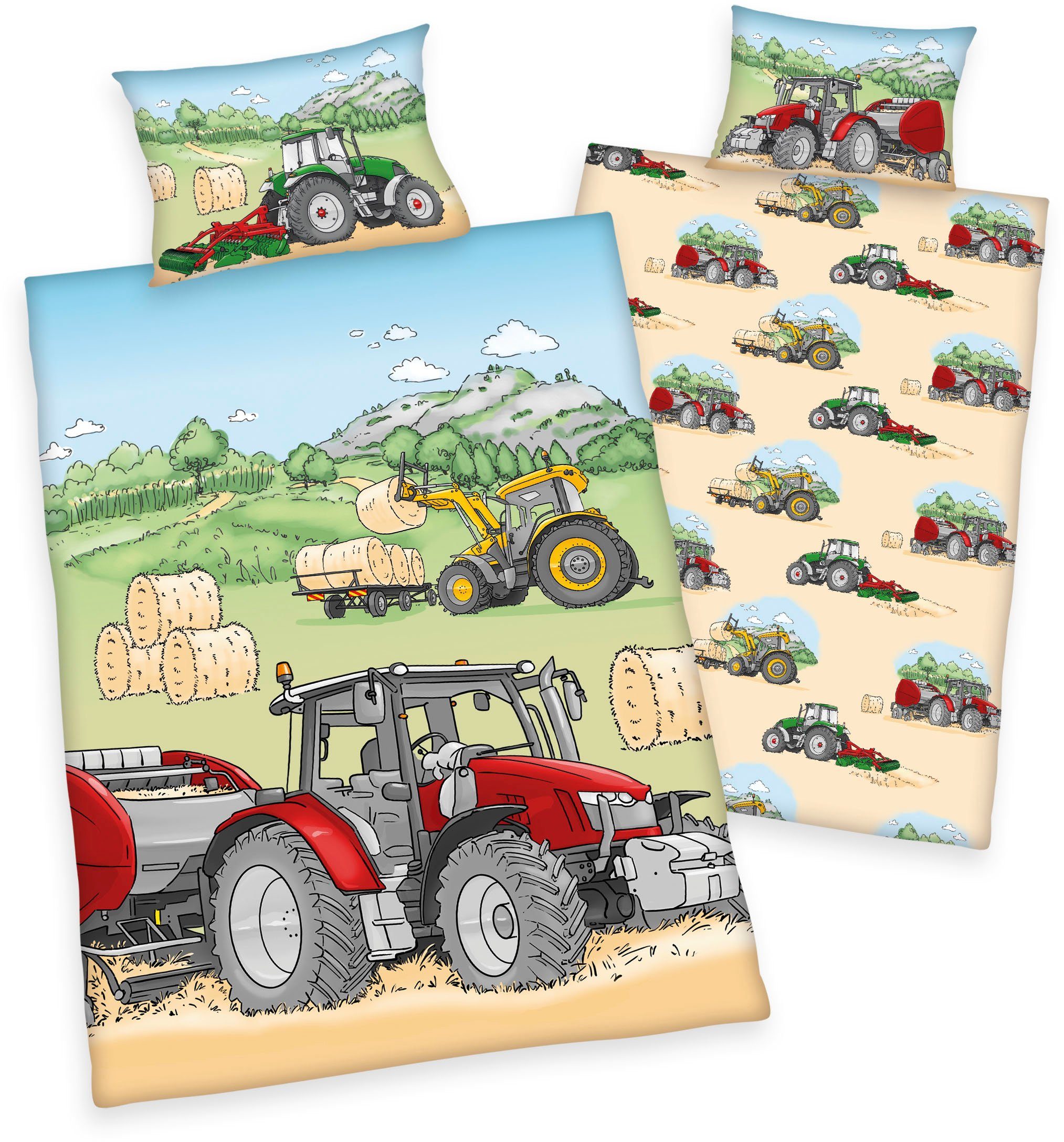 Baby Best Babybettwäsche Traktor, Flanell, 2 günstig online kaufen