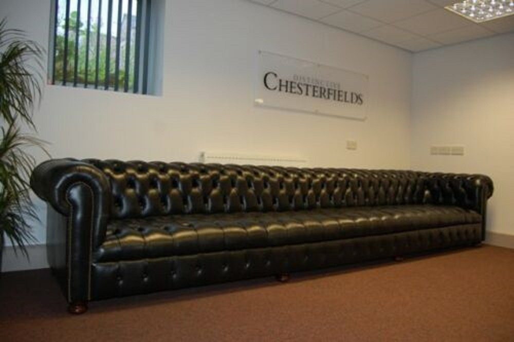 XXL Big-Sofa Sofa in Möbel Polster Europe Made JVmoebel Couch Stilvoll, Leder Chesterfield Riesiges