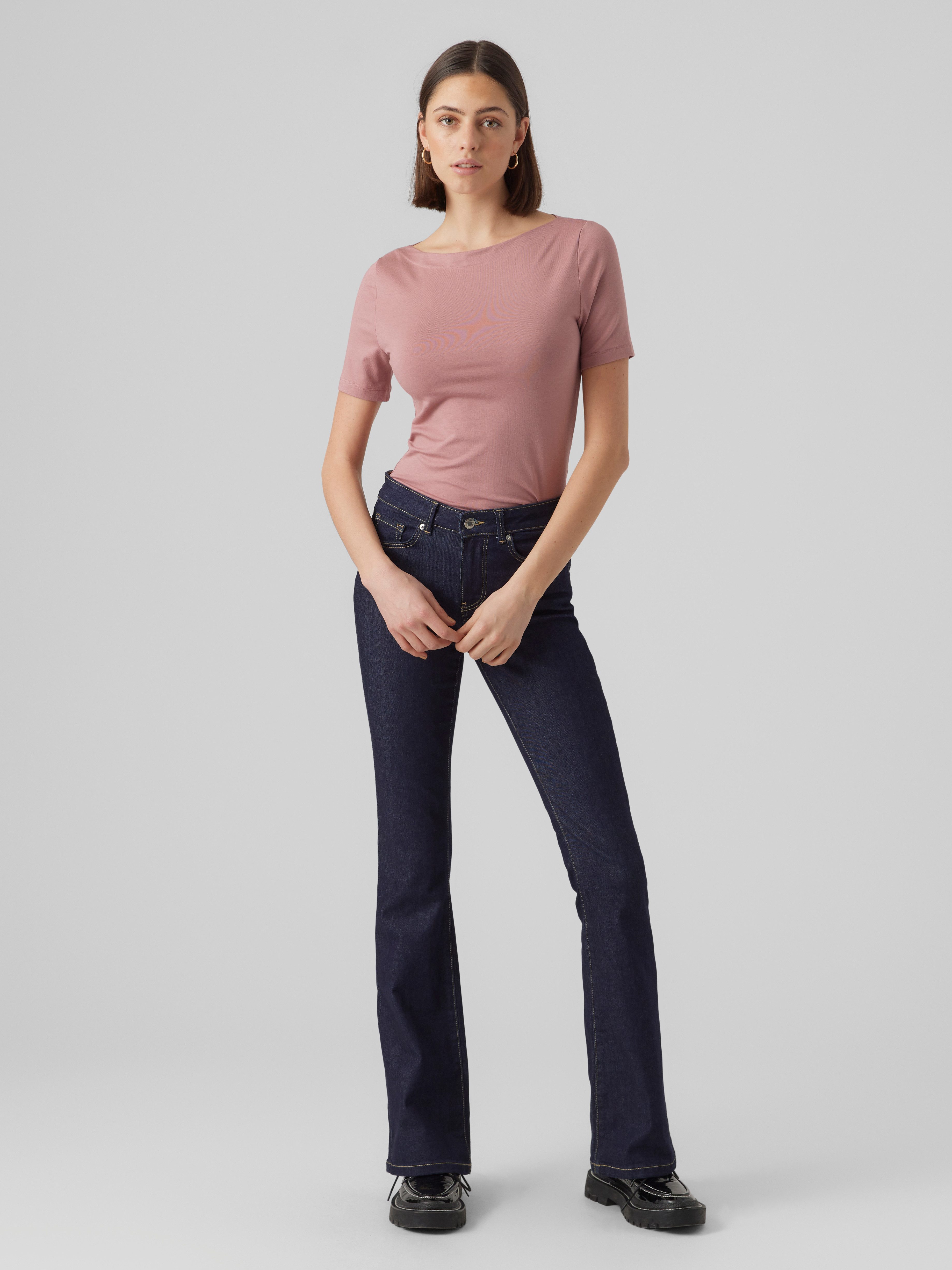 Vero Moda Kurzarmshirt VMPANDA MODAL S/S TOP NOOS