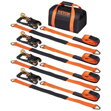 VEVOR Spanngurt Unterlegkeil-Spanngurt-Set, 5,08 x 243,84 cm Spanngurte Autotransport