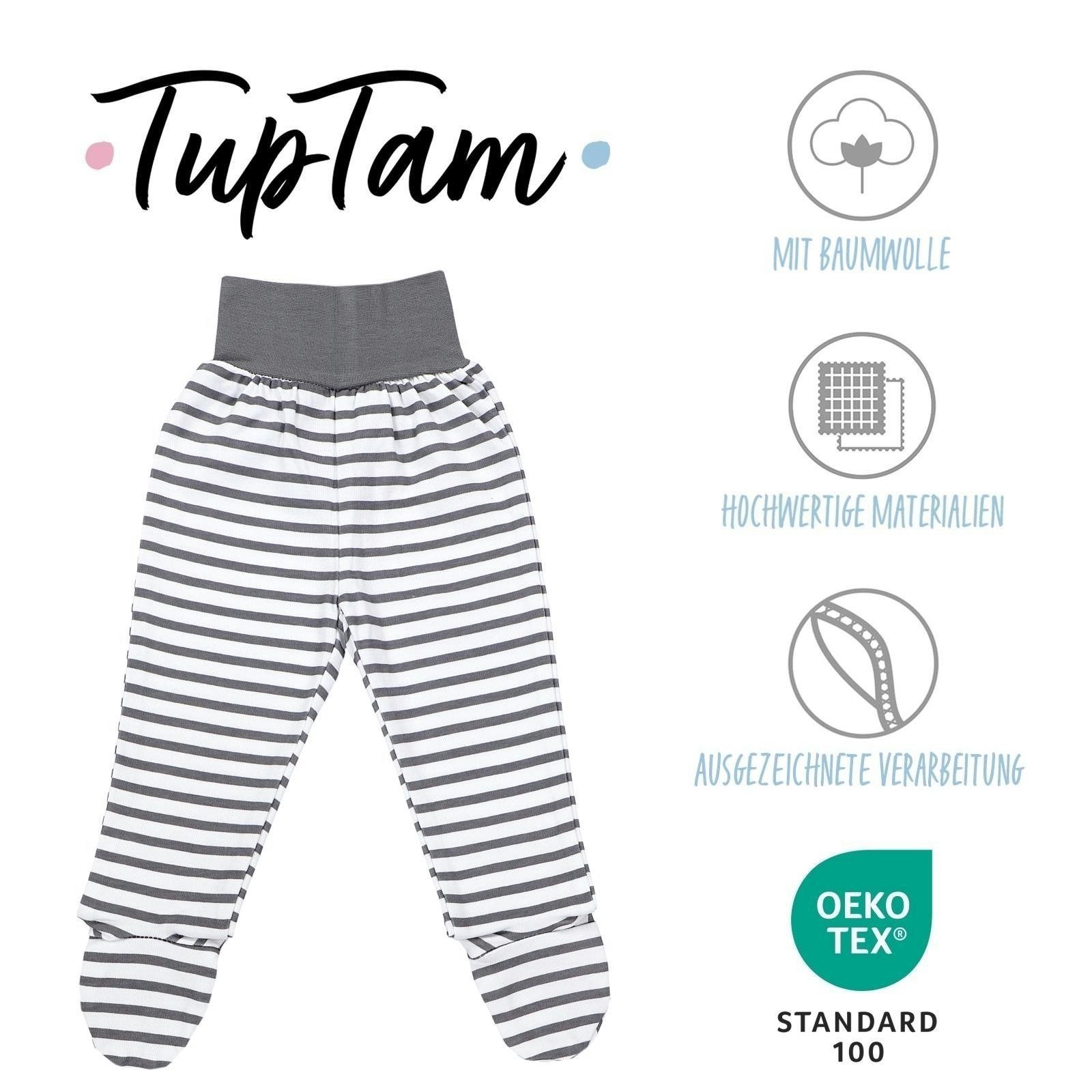TupTam Strampler TupTam Baby Jungen Strampelhose mit Fuß 3er Pack – Bild 2 von 5