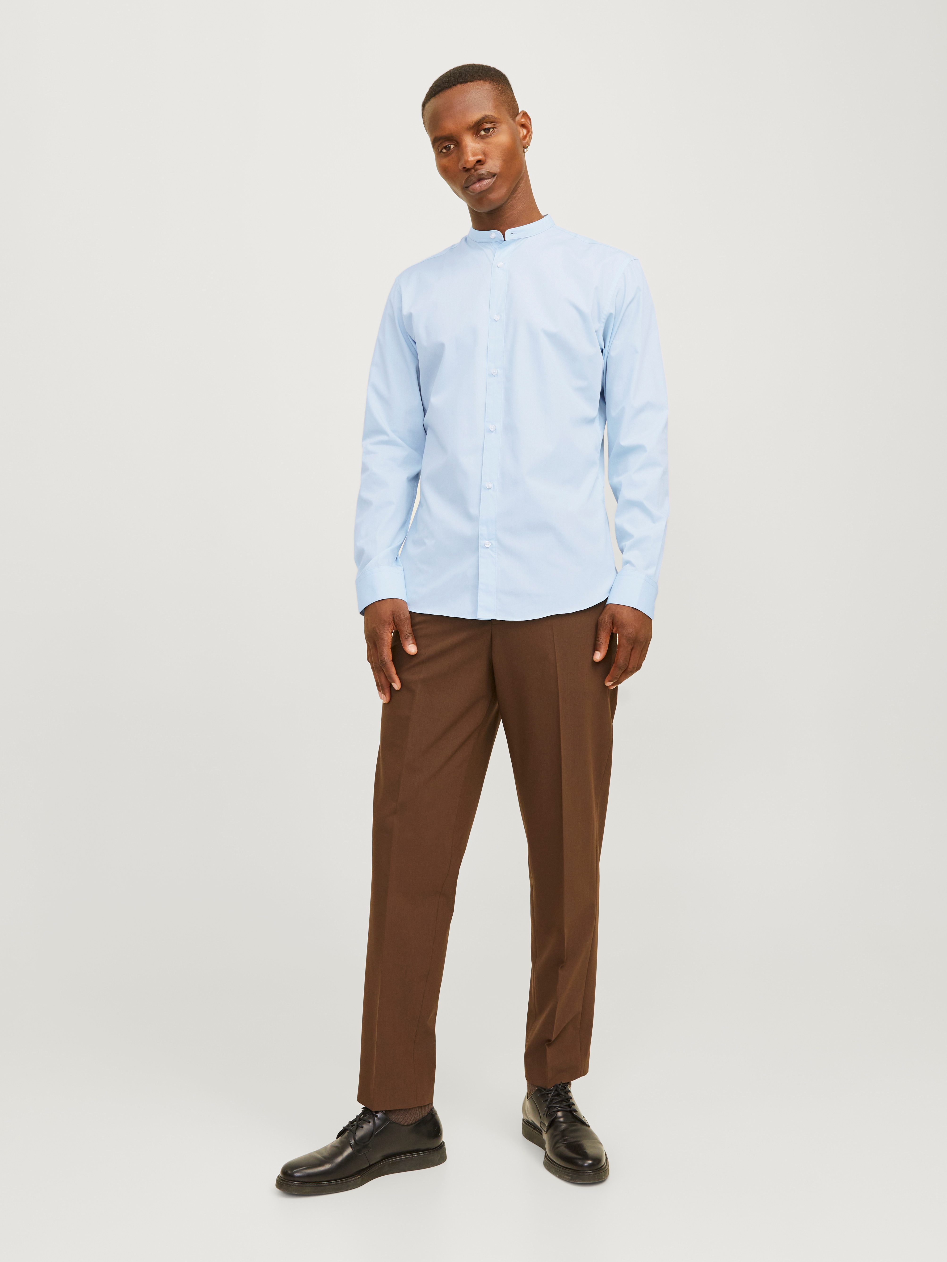 Jack & Jones Langarmhemd JJJOE SHIRT LS PLAIN MAO