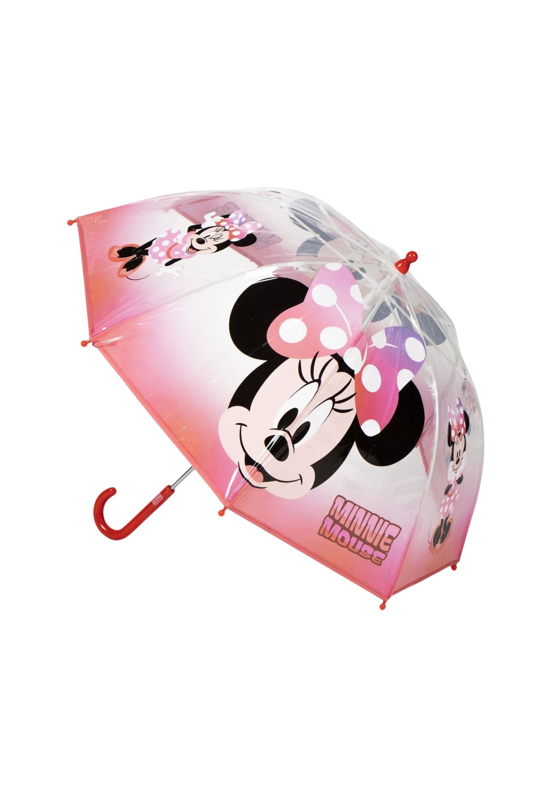 Disney Taschenregenschirm Kinder Minnie Mouse Regenschirm Transparent 45 cm