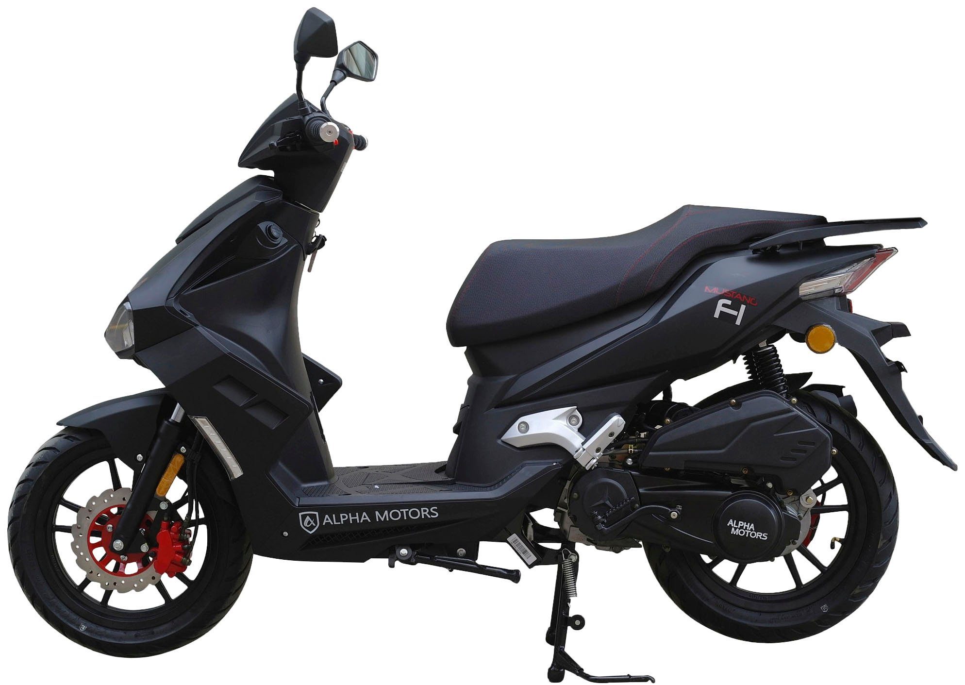 mattschwarz Motors 50 Alpha 5 Euro FI, Motorroller 45 Mustang km/h, ccm,