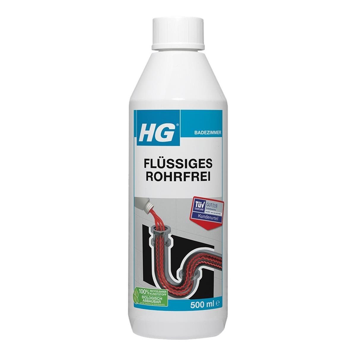 HG HG flüssiges Rohrfrei 500ml (1er Pack) Rohrreiniger