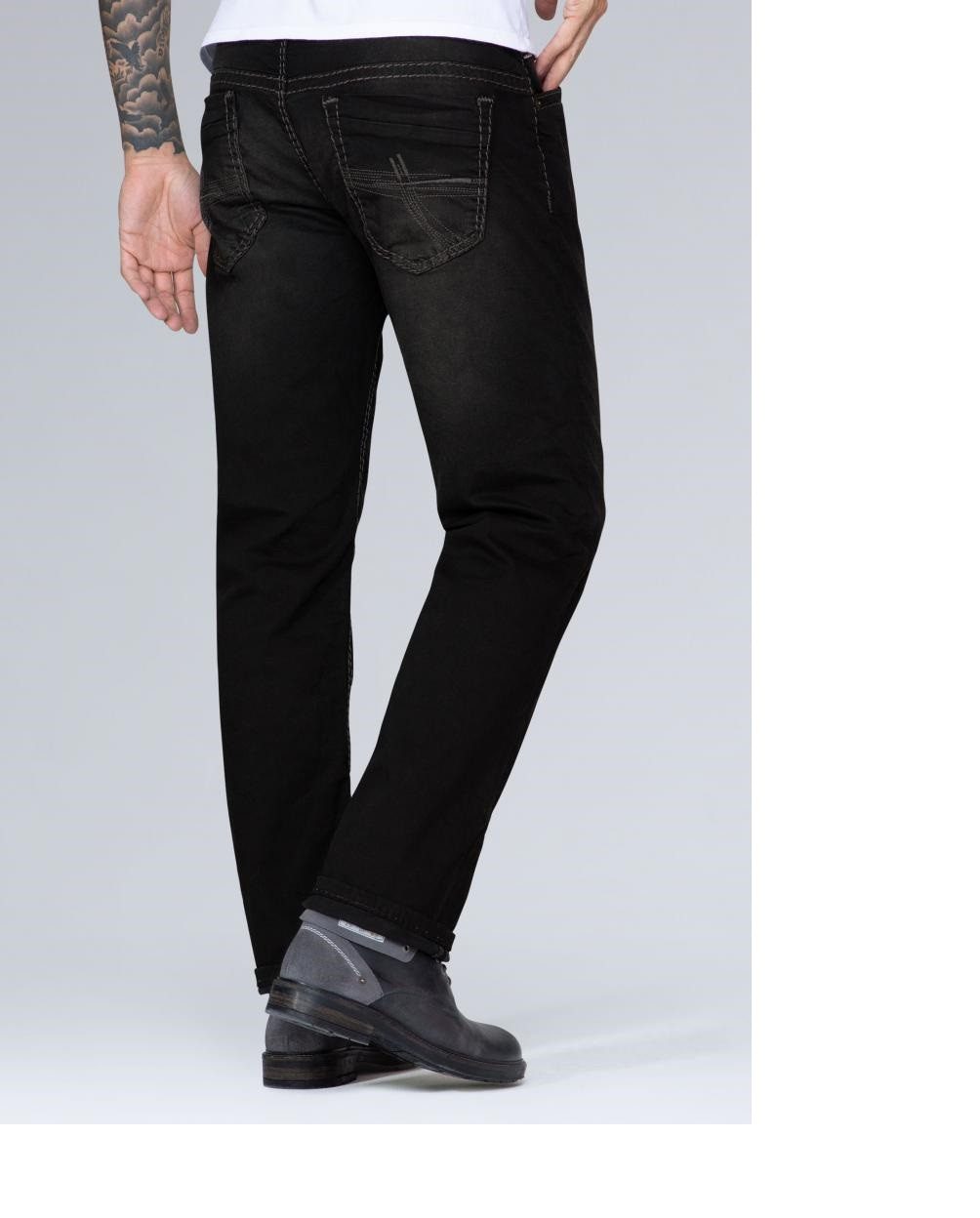 CAMP DAVID Bequeme Jeans CO:NO Comfort Fit black used 5-Pocket-Style