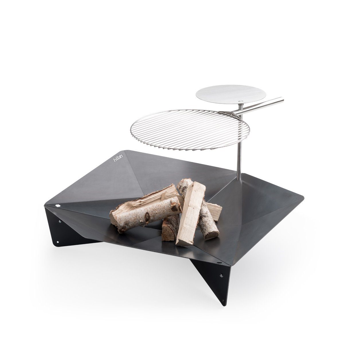 höfats Feuerschale TRIPLE Tisch, (Zubehör für TRIPLE Feuerschale, TRIPLE Tisch und heiße Platte in einem, höhenverstellbar und schwenkbar für Temperaturregulierung), Ø 35 cm