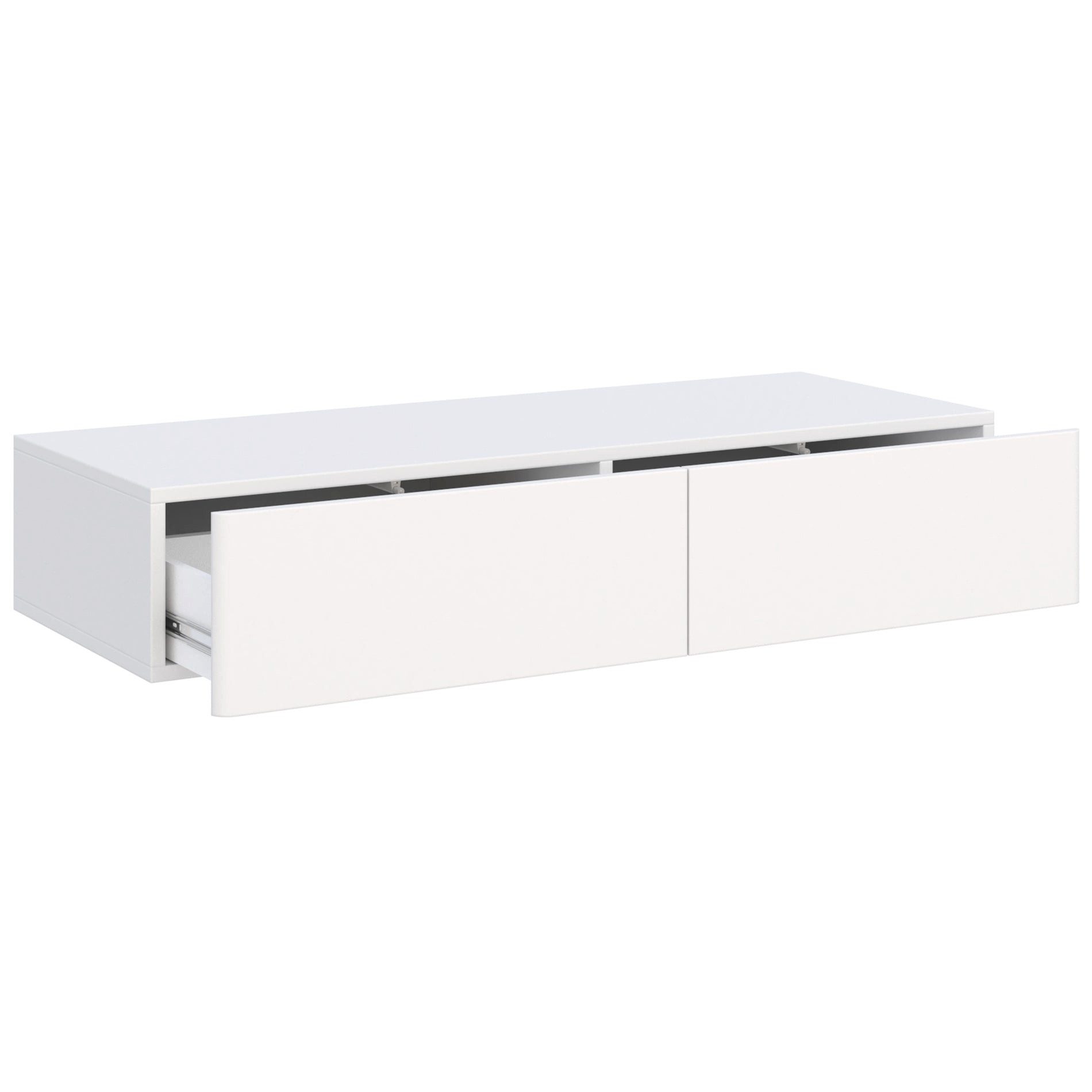 Selsey Schminktisch OLIO, Wandhängender Schminktisch mit 2 Schubladen, 110 cm breit