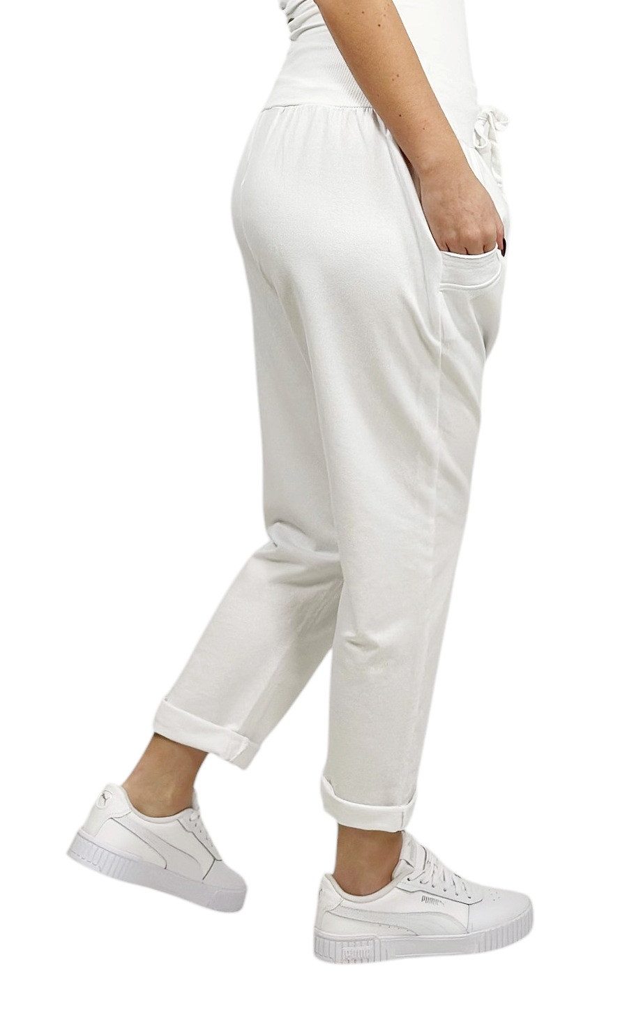 Mississhop Boyfriend-Hose Damen Baumwollhose Hose Sweatpants Jogginghose Baumwolle M.295