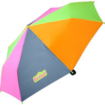 Scout Taschenregenschirm Mini Kinderschirm Basic reflektierend, leicht