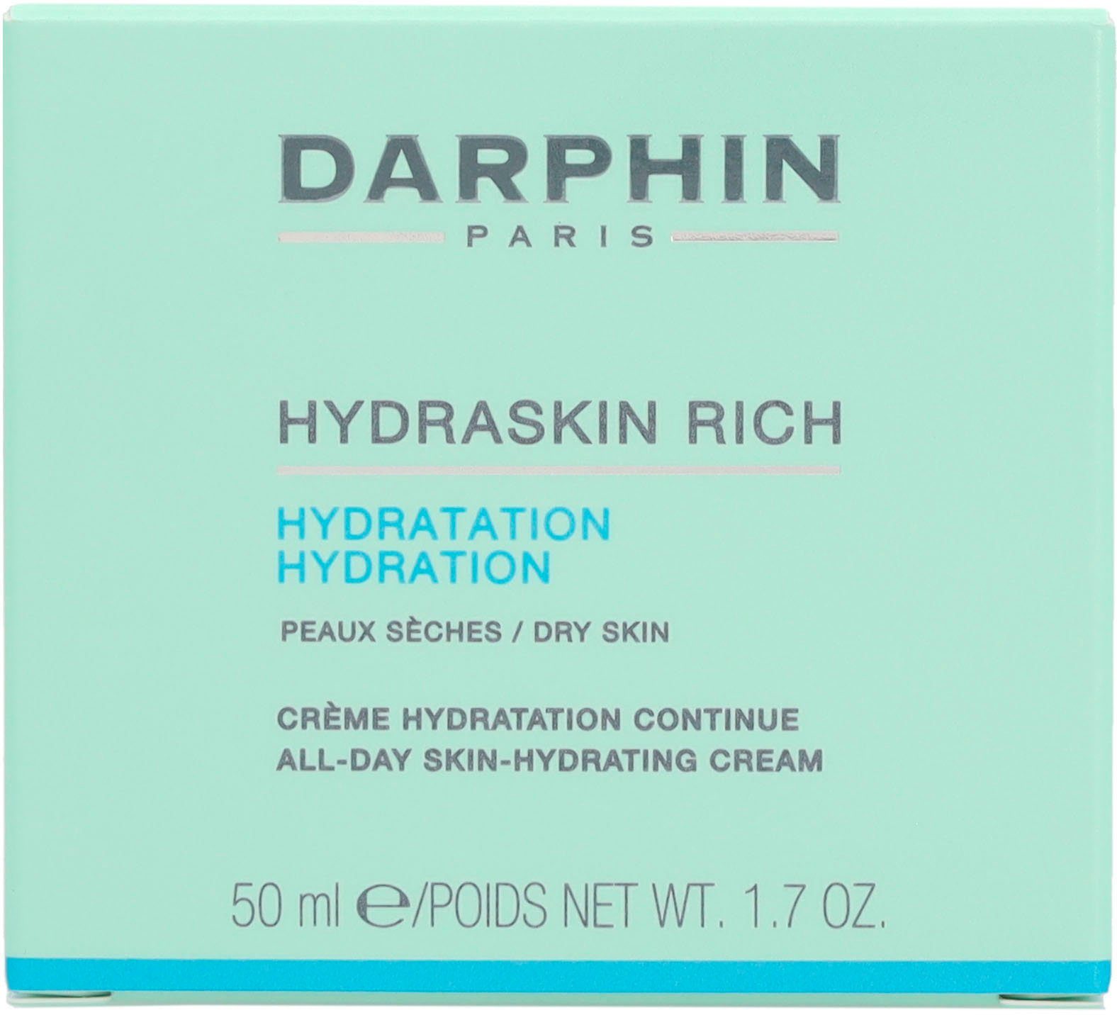 Darphin Gesichtspflege HYDRASKIN RICH ALL-DAY-SKIN-HYDTRATING CREAM, Macht die Haut samtweich, feuchtigkeitsspendend, reichhaltig.