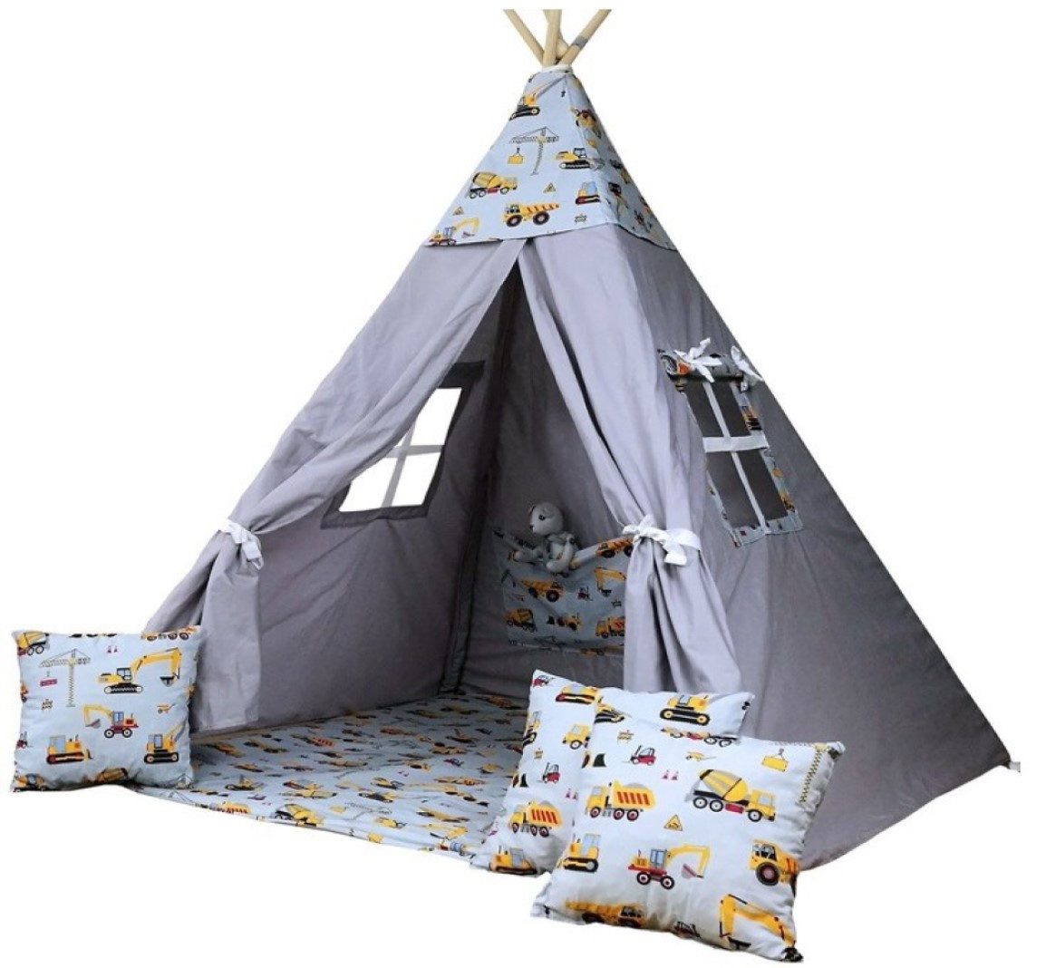 Pamek Tipi-Zelt Kinder Spielzelt Teepee Tipizelt Spielset für Kinder Bauste günstig online kaufen