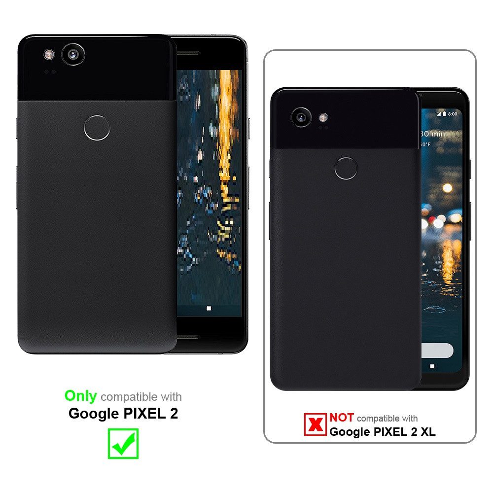 Cadorabo Handytasche für Google PIXEL 2 Tasche (1-tlg), Handytasche mit Gürtelclip Hülle mit Karabinerhaken