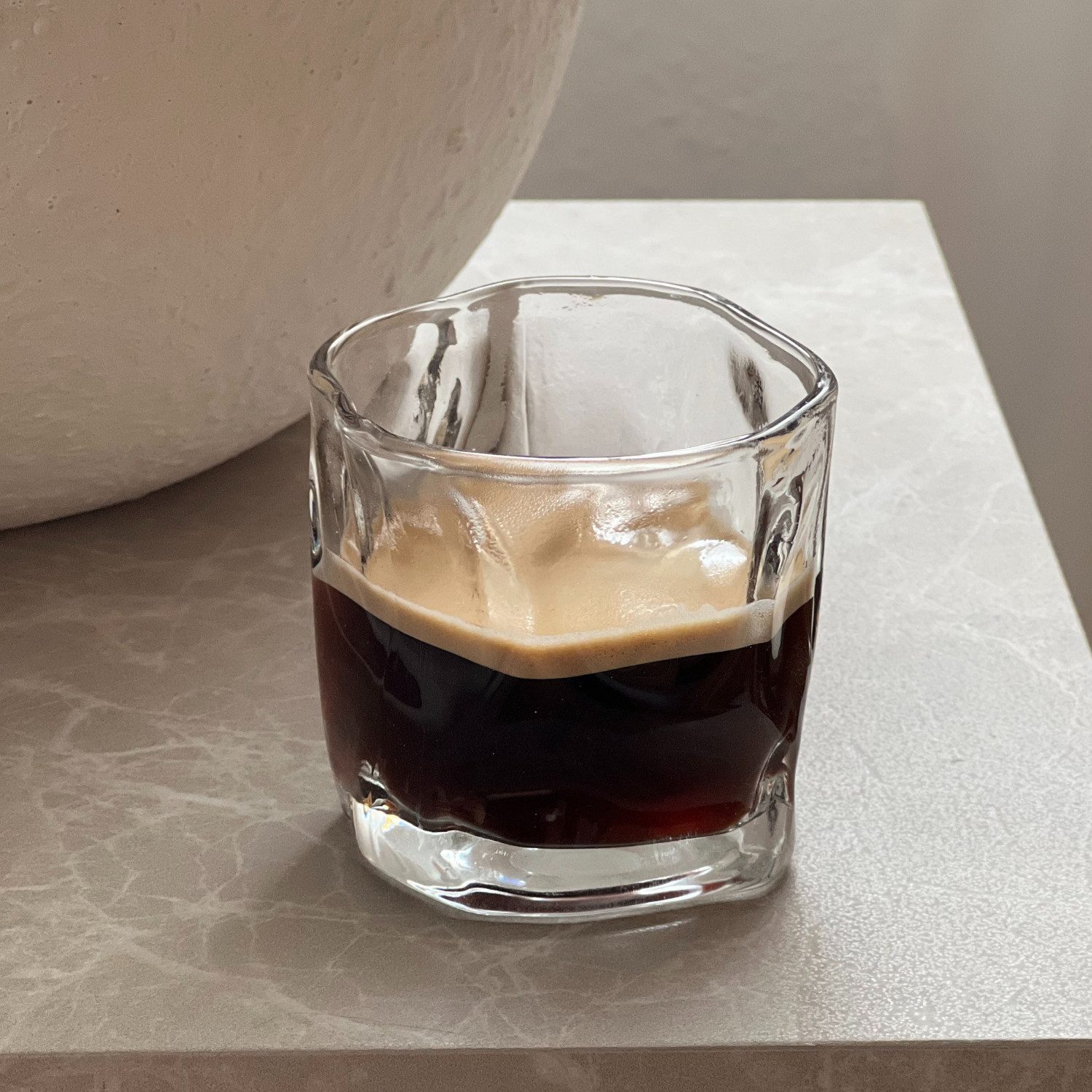 Zoha Glas Diamond Clear Glas Trinkgläser Cocktailgläser, 4-tlg., Glas, Hitzebeständig Eiskaffeegläser Tee Wasser Saft Kaffee