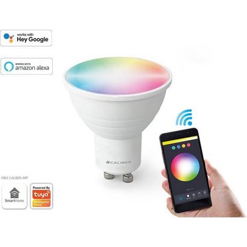 Caliber Smarte LED-Leuchte Caliber Wifi LED GU10 Cool+Warm White +RGB HBT-GU10