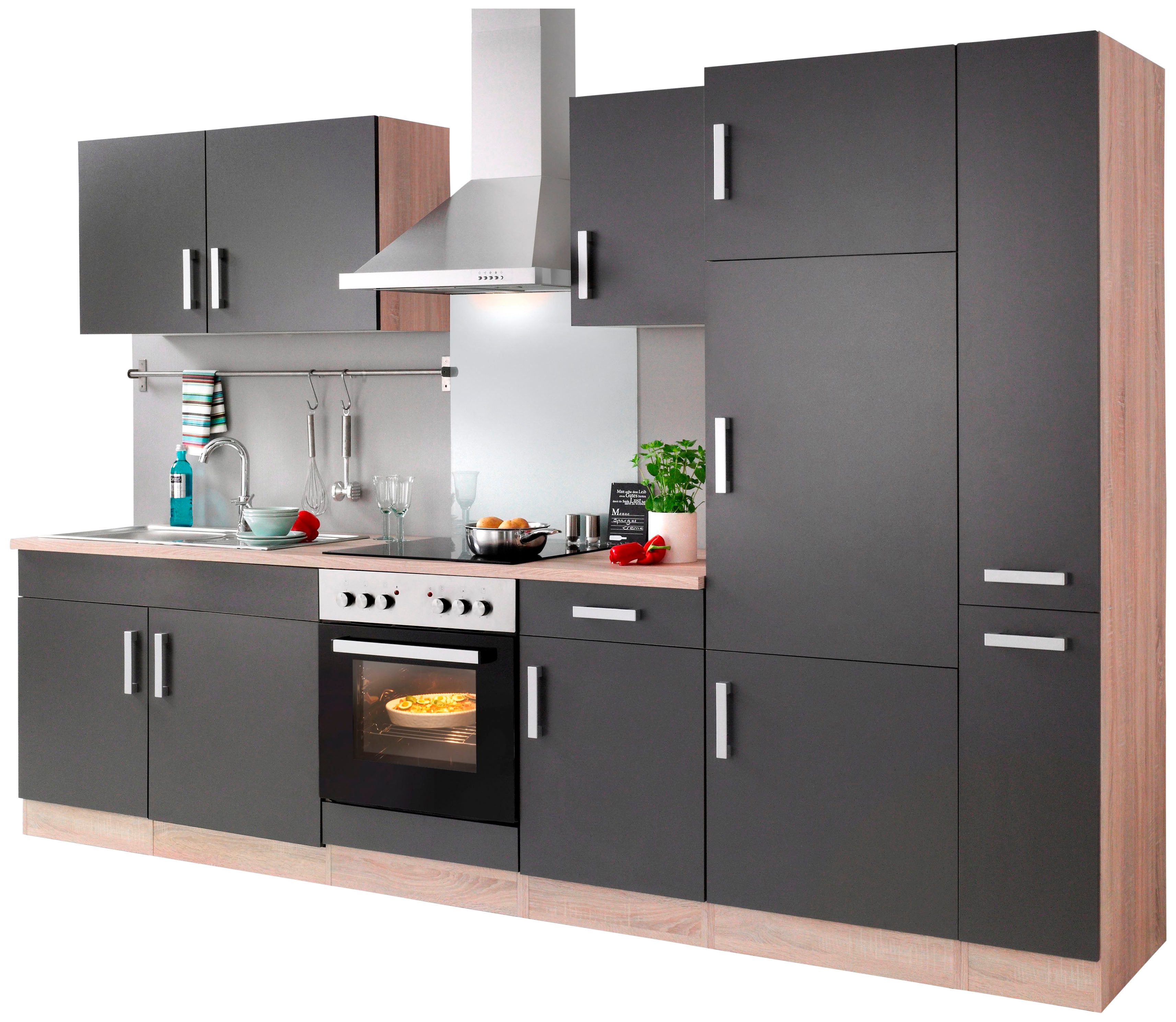 KOCHSTATION Küchenzeile KS-Toronto, Breite 300 cm, mit E-Geräten günstig online kaufen