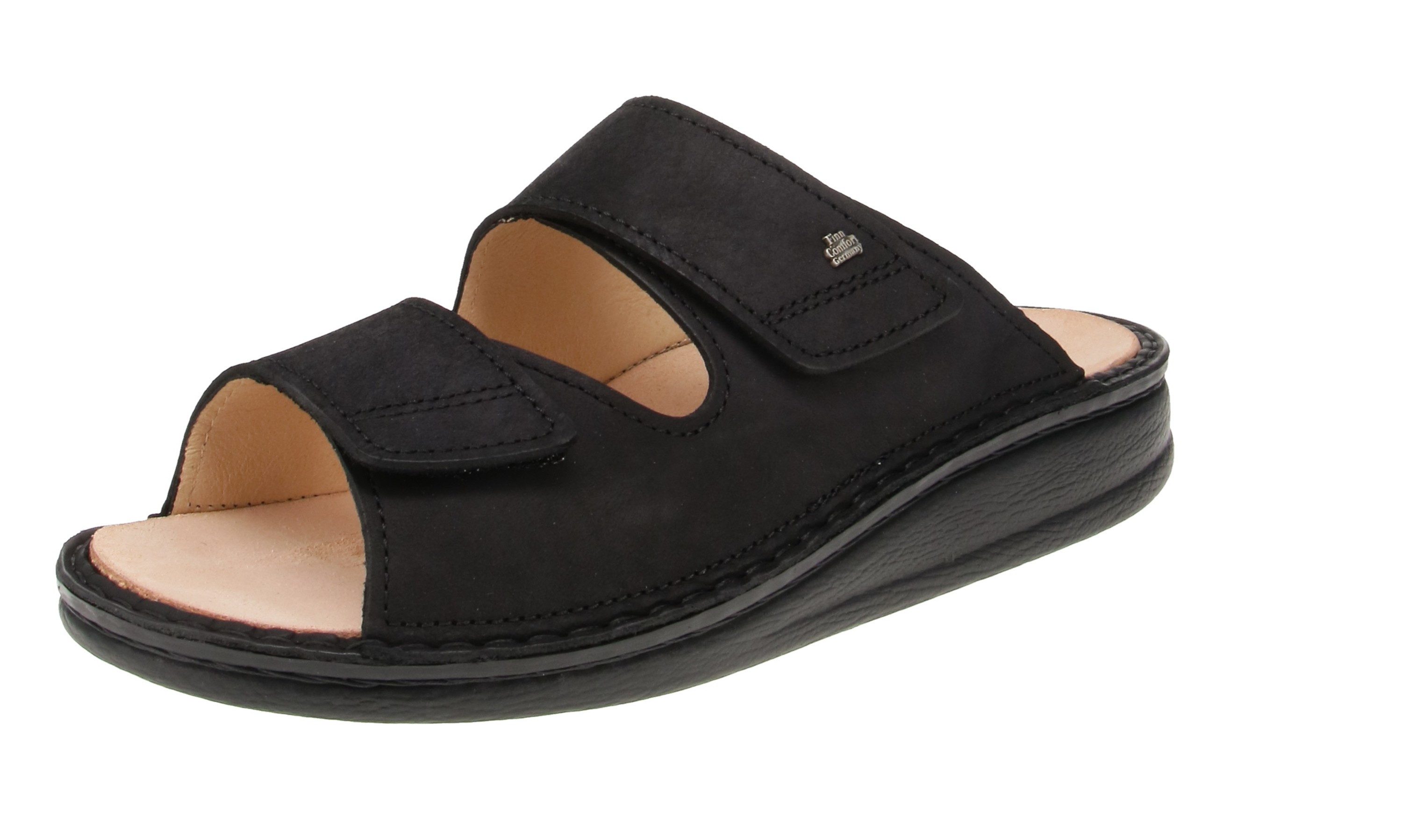 Finn Comfort 01505-046099 Riad - Herren Pantolette - Schwarz Sandale
