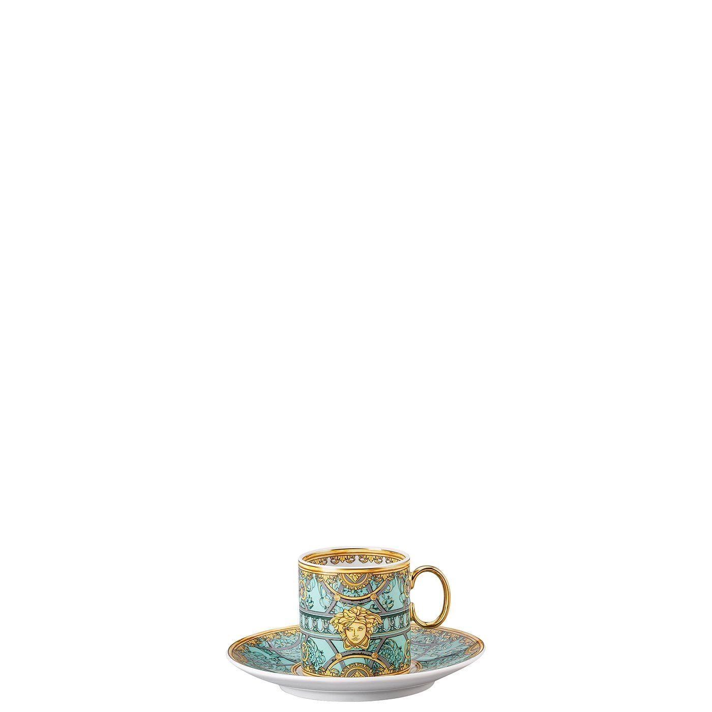 Rosenthal meets Versace Tasse Versace Scala Palazzo Verde Espressotasse 2-tlg., Porzellan