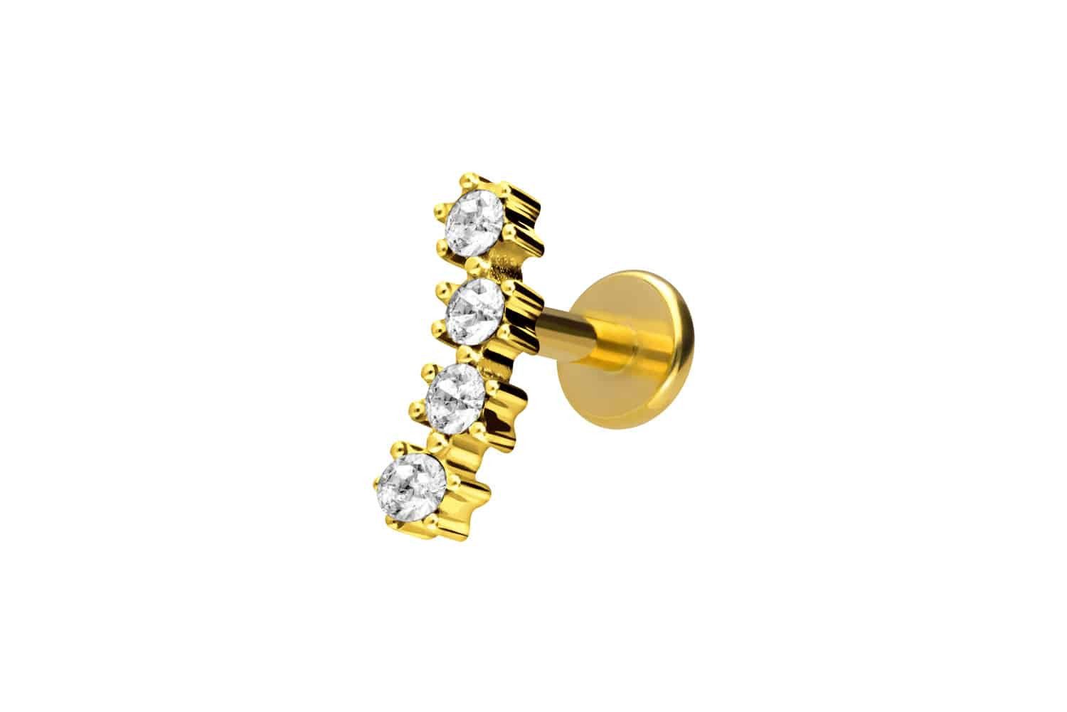 PIERCINGLINE Piercing-Set Titan Labret mit Innengewinde günstig online kaufen