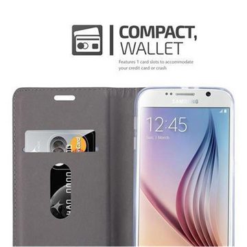 Cadorabo Handyhülle Samsung Galaxy S6 Samsung Galaxy S6, Klappbare Handy Schutzhülle - Hülle - mit Standfunktion und Kartenfach