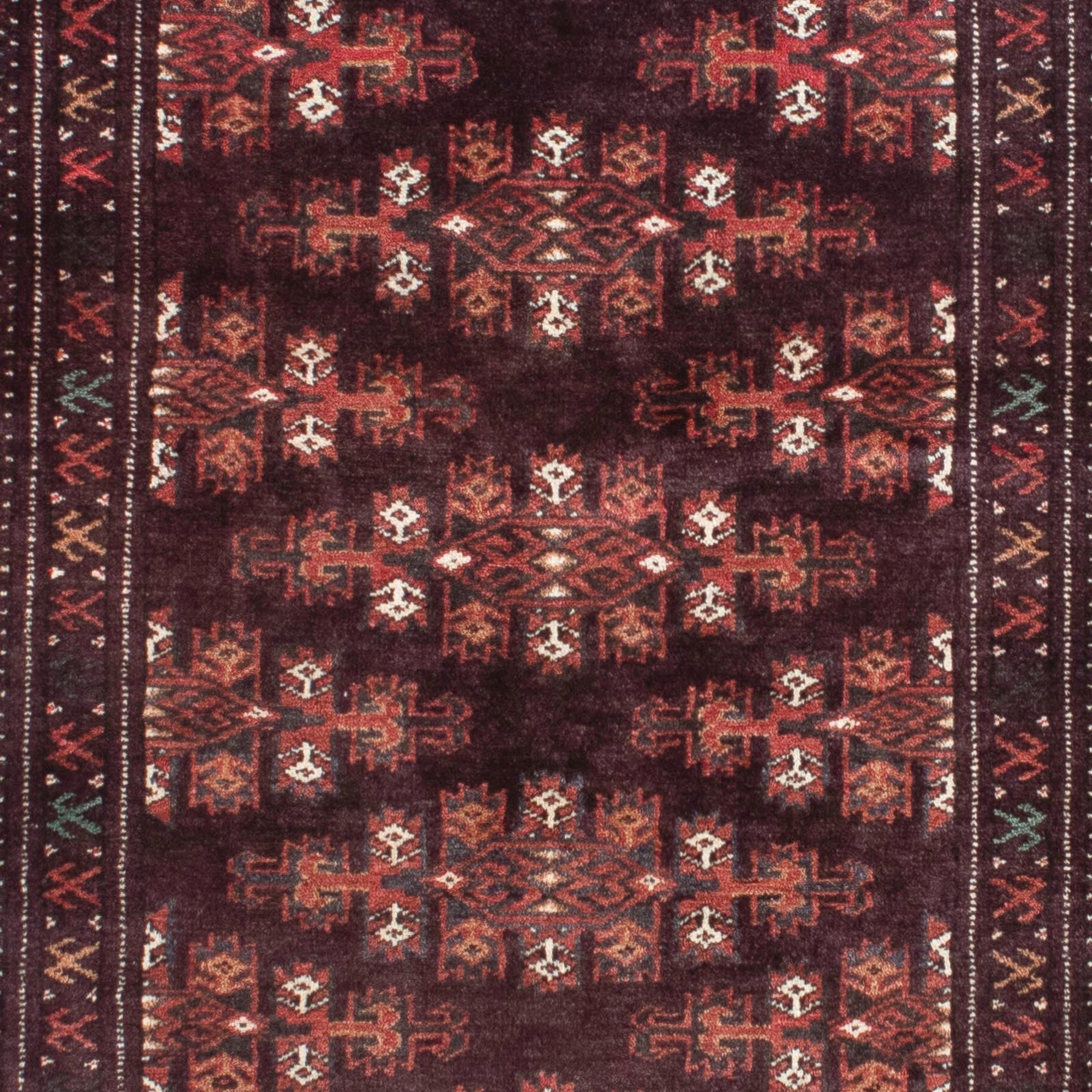Orientteppich Belutsch - rechteckig, x mit Wohnzimmer, Zertifikat cm - braun, mm, Höhe: morgenland, 8 Handgeknüpft, Einzelstück 103 143
