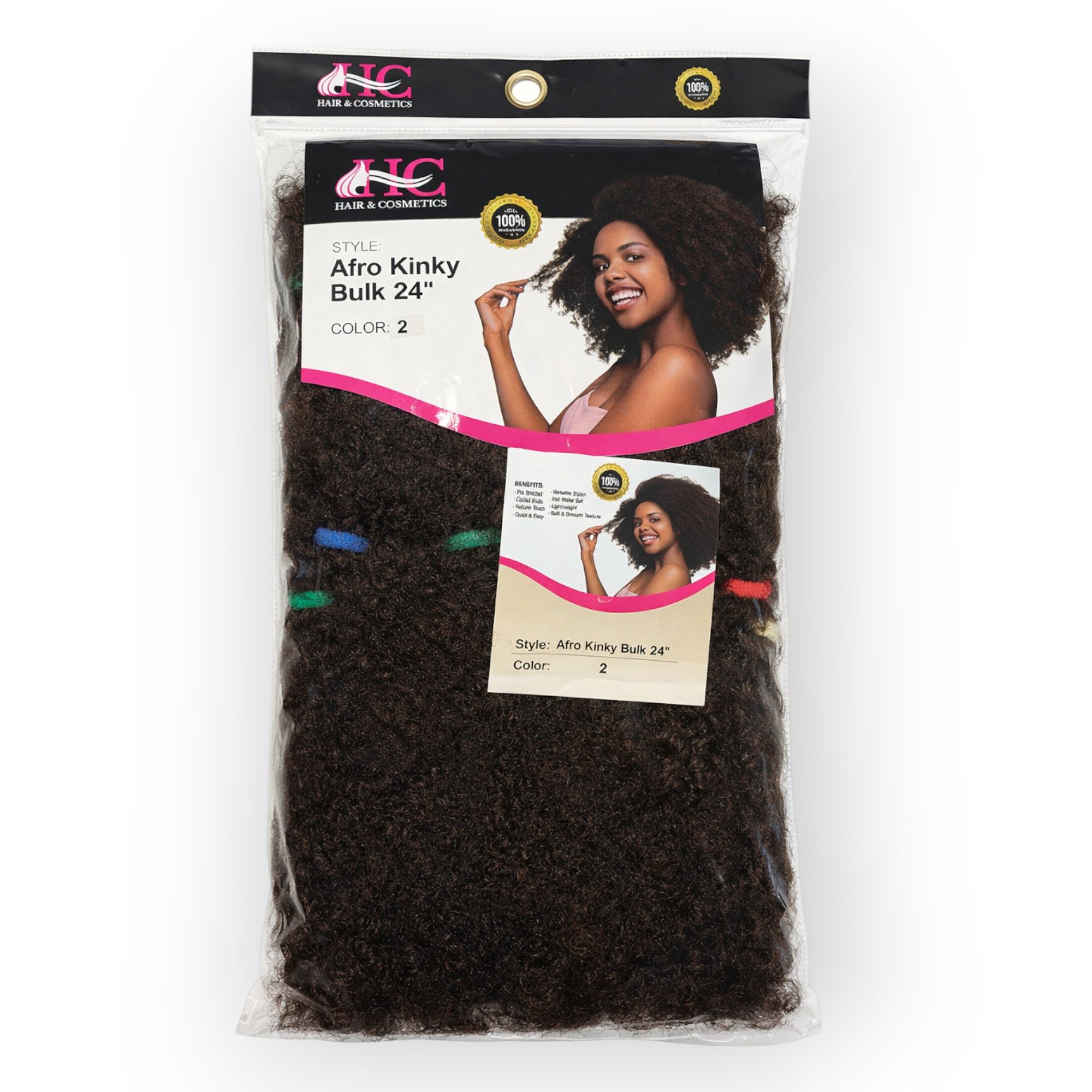HC Kunsthaar-Extension HC Afro Twist Braid Soft Kinky 24'', ideal für Braids und Twists, langanhaltender Style