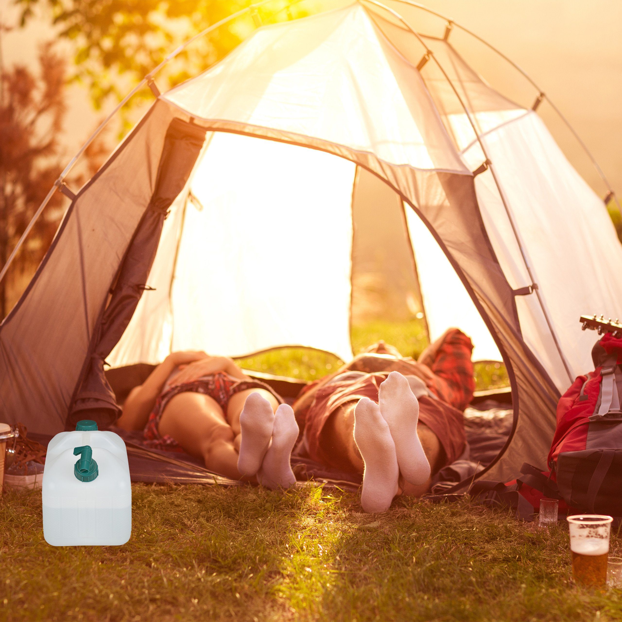 Thumbnail - relaxdays Wassertank Wasserkanister mit Hahn, 10 Liter