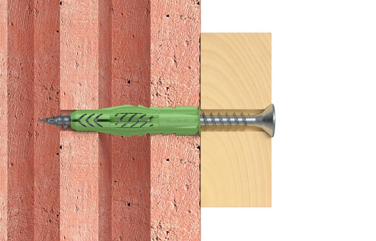 Thumbnail - fischer Schrauben- und Dübel-Set Fischer Universaldübel-Set UX green 8.0 x 50 mm -