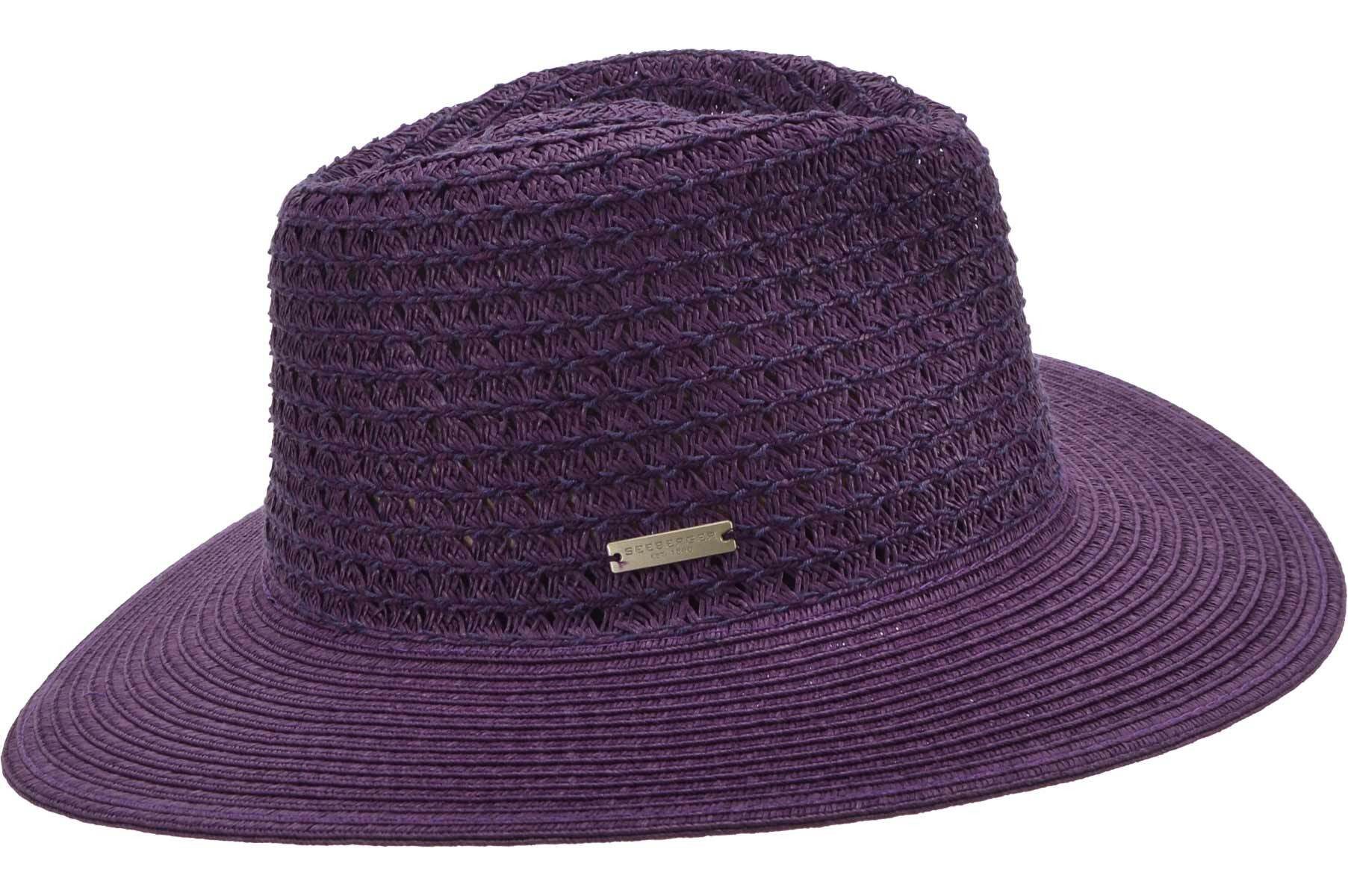 Seeberger Strohhut Basic Papierstroh Fedora 55699-0