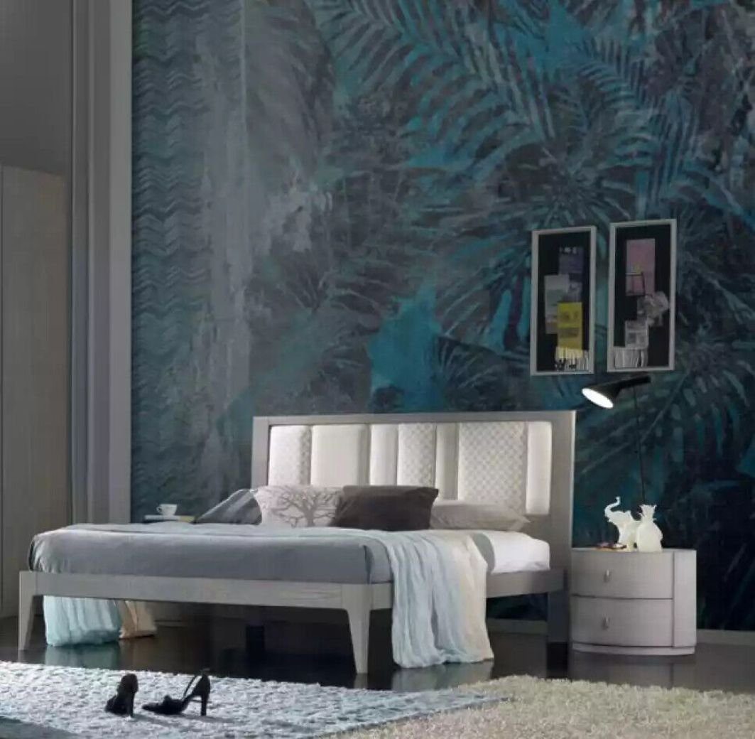 Made Luxus Bett Nachttische), in 2x Schlafzimmer Möbel Italy Bett 3tlg. (3-St., Schlafzimmer-Set 2x + Design Nachttische, JVmoebel