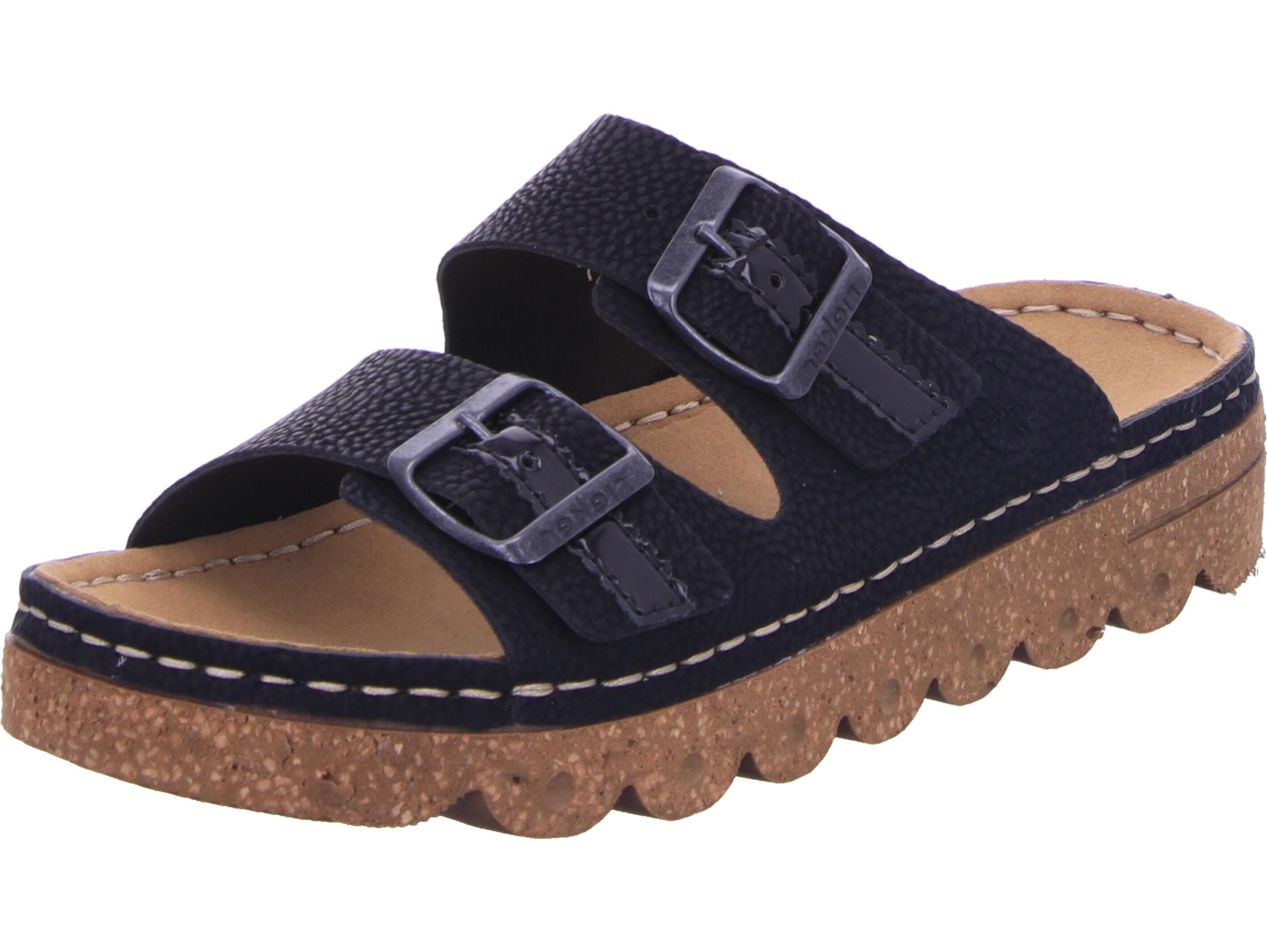 Rieker Pantolette Uomo Nero - Ciabatte Comode Con Plantare Anatomico E Suola Antiscivolo - 2