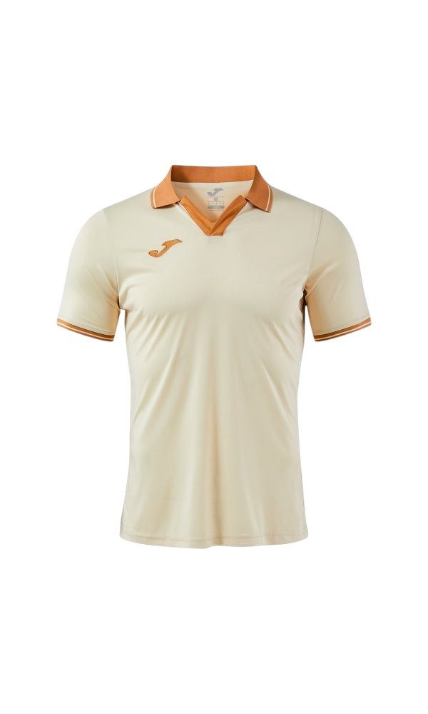 Joma Poloshirt Galaxy (100% rec. Polyester, leicht, atmungsaktiv) beige/braun Herren
