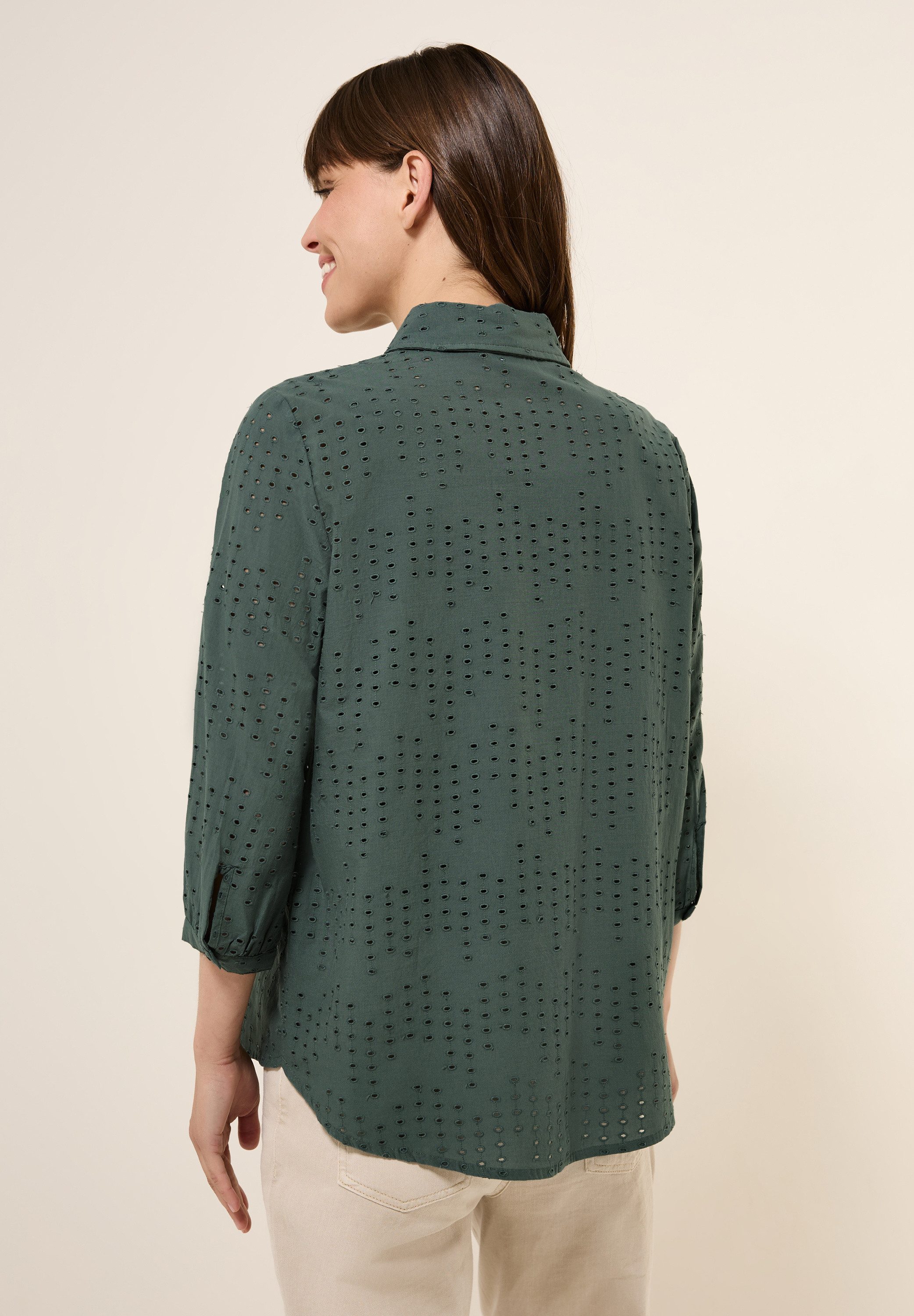 CECIL Hemdbluse mit Lochstickerei günstig online kaufen
