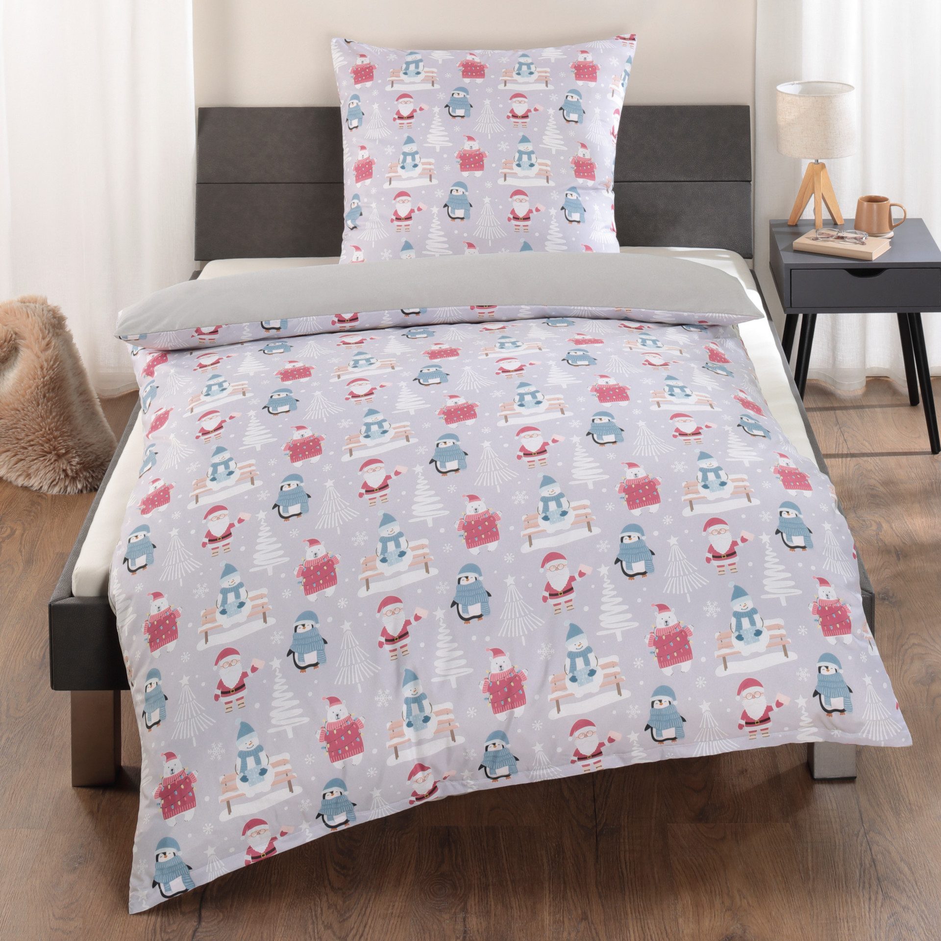 Delindo Lifestyle Bettwäsche 135x200 cm, Weihnachten, günstig online kaufen