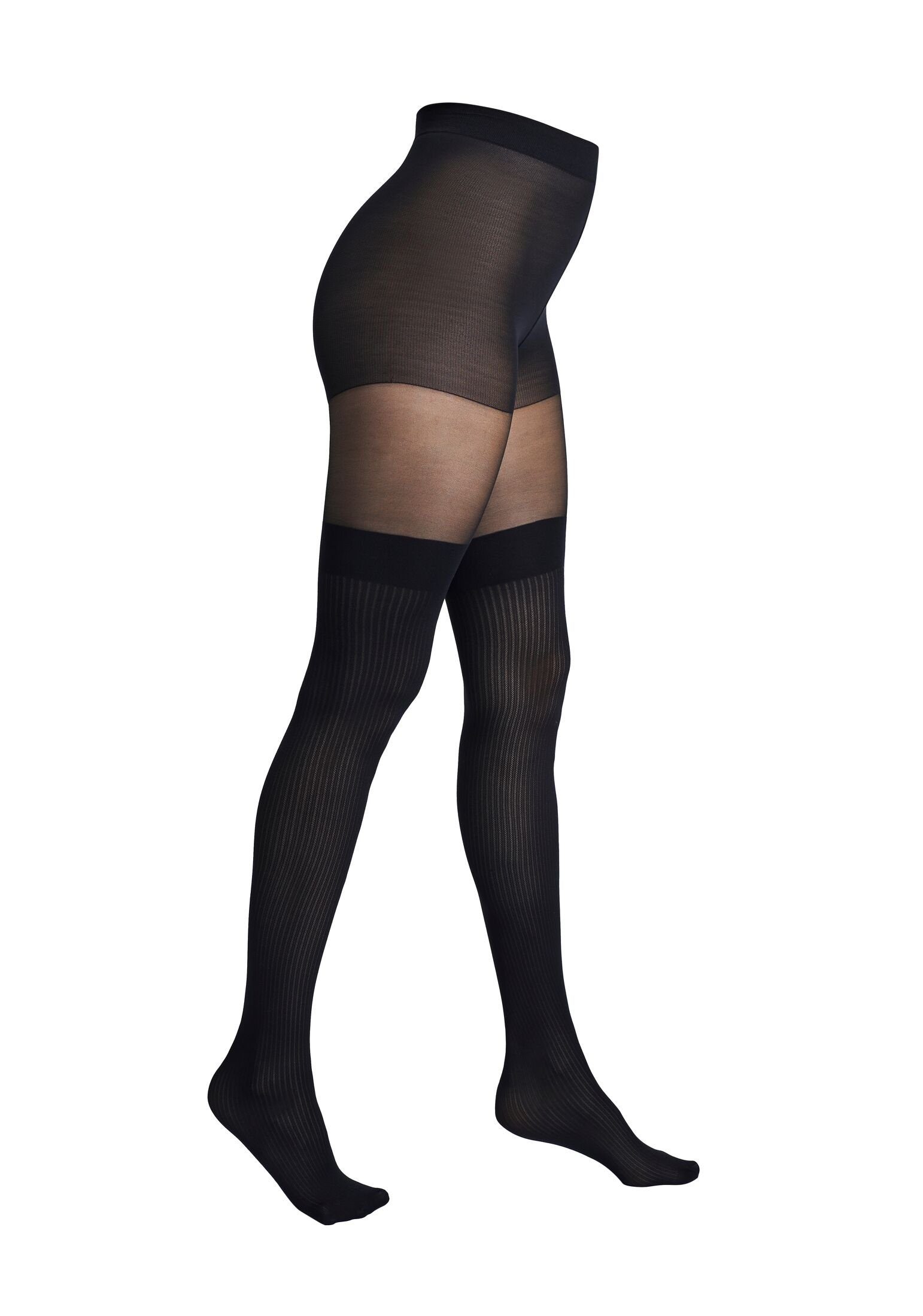 Camano Feinstrumpfhose overknee stripes 1er Pack