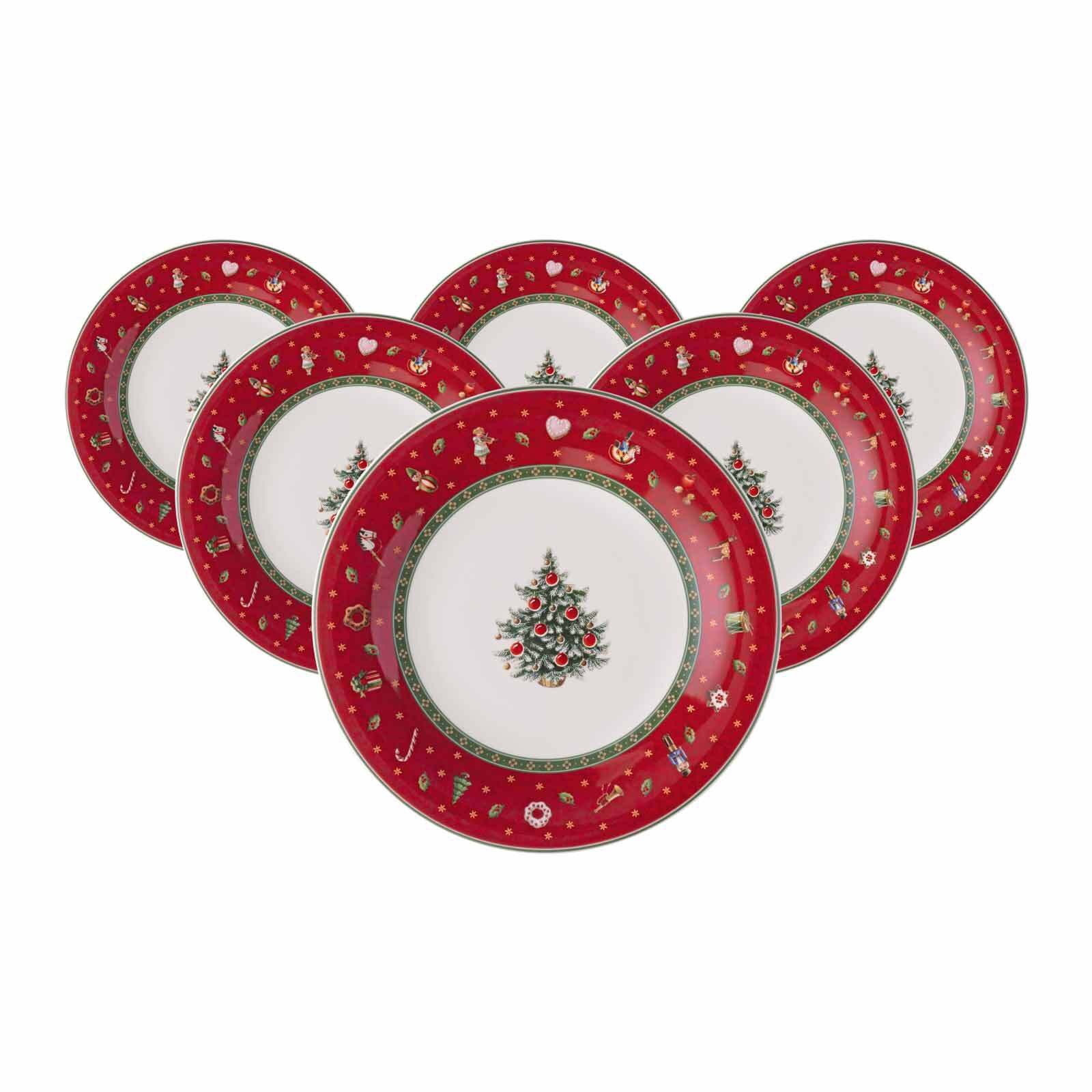 Villeroy & Boch Frühstücksteller Toy's Delight Frühstücksteller ø 21,5 cm 6er Set, (6 St)