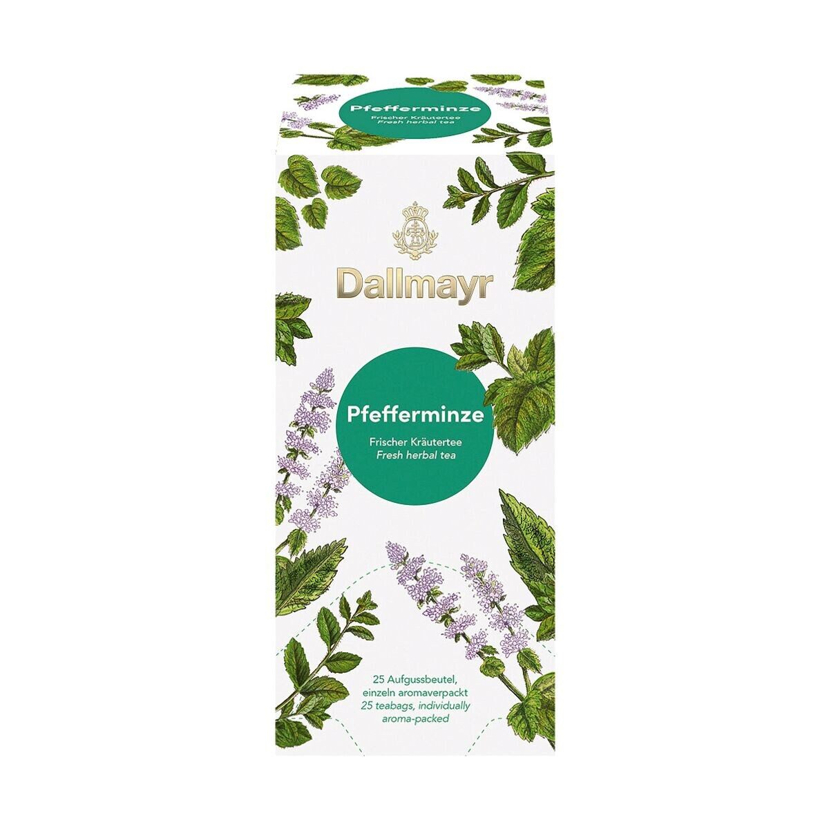 DALLMAYR Tee Pfefferminze, 25 Aufgussbeutel, Kräutertee-Mischung