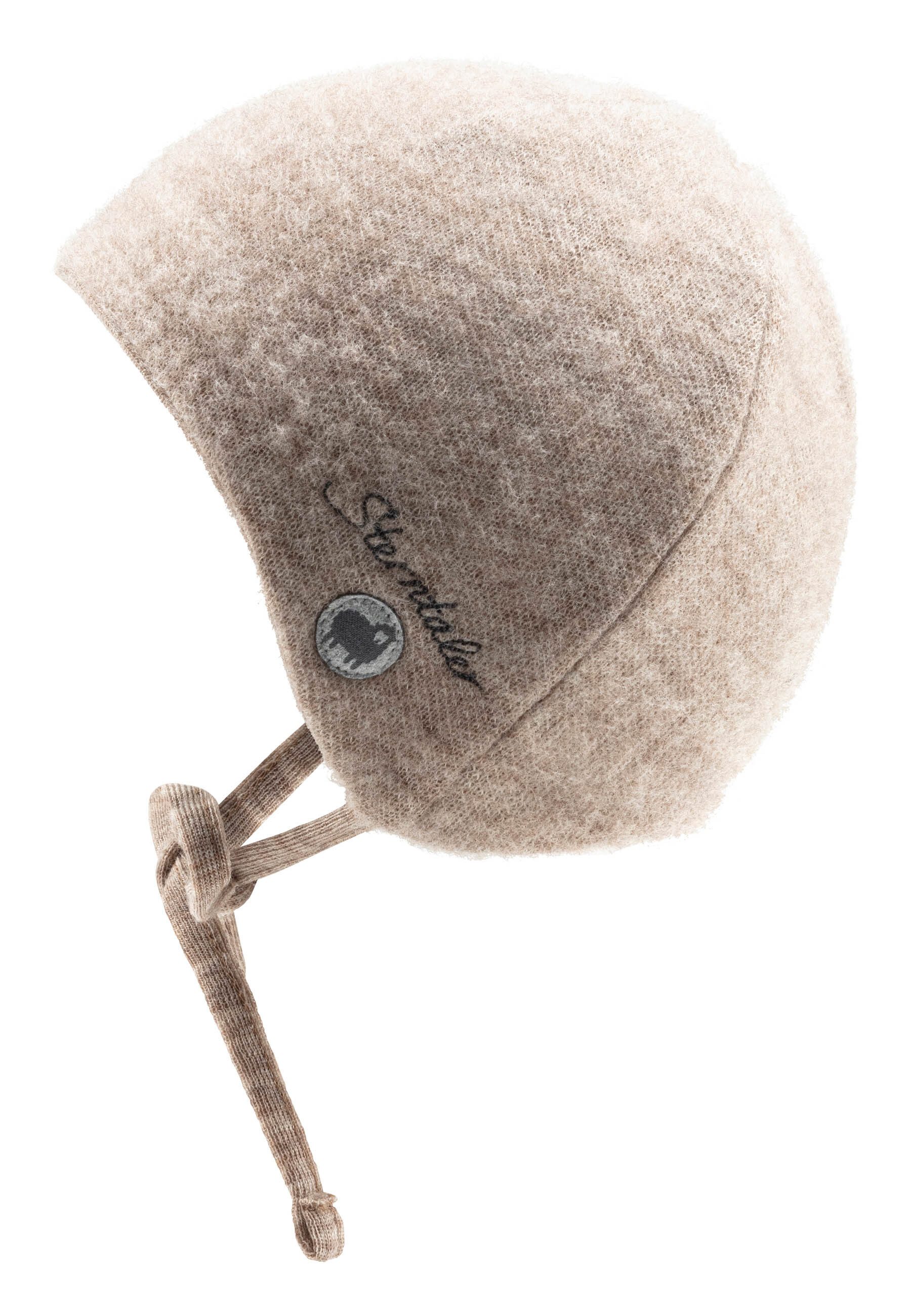 Sterntaler® Schlupfmütze Mütze Wolle (1-St) Baby Beanie Mütze aus weicher Merinowolle unifarben