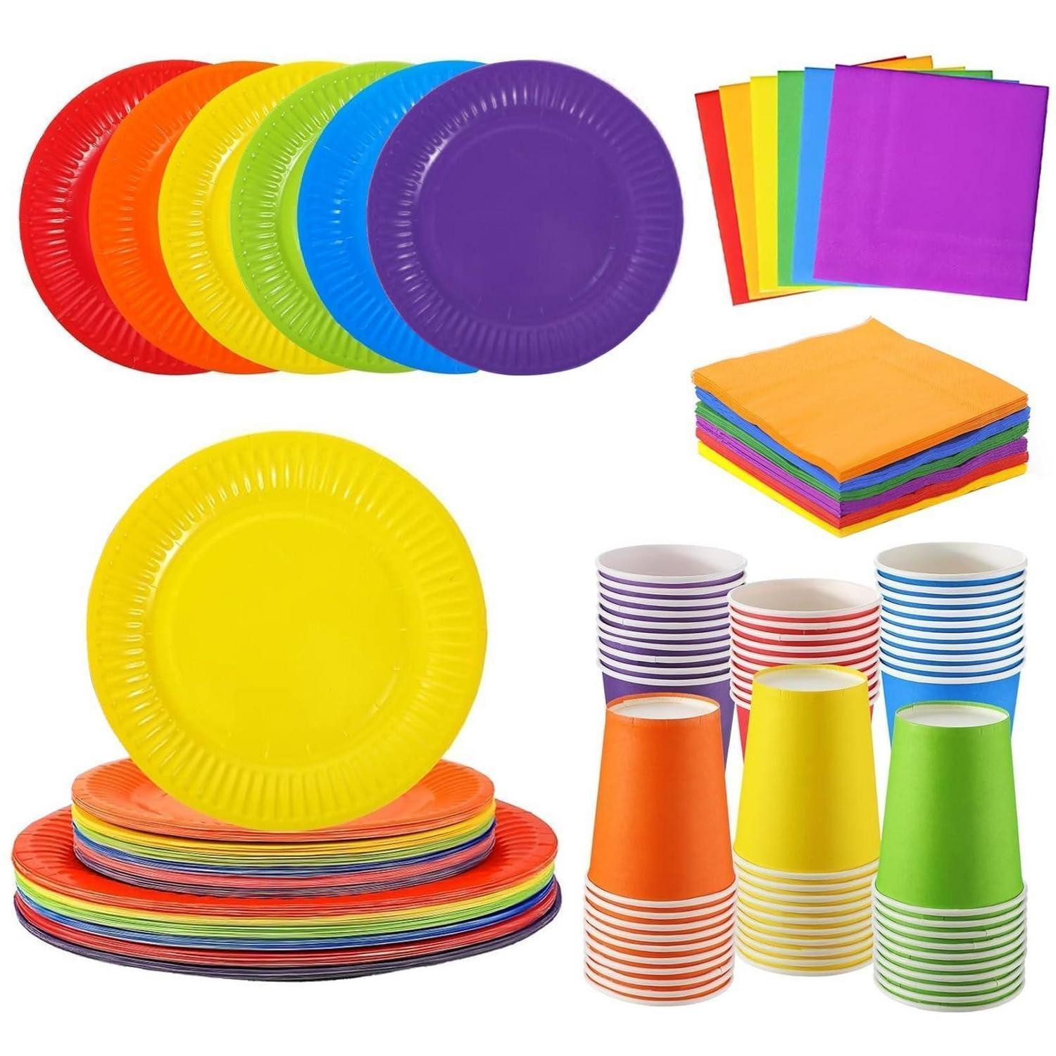 LuxusKollektion Dekokugel Partygeschirr Set bunt 30-teilig (1 St)