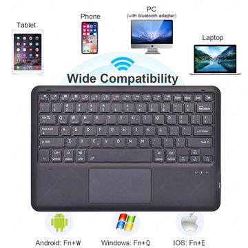 Lobwerk Tablet-Hülle 2in1 Set (Hülle + Tastatur) für Apple iPad Pro 11 2020, Aufstellfunktion, Sturzdämpfung