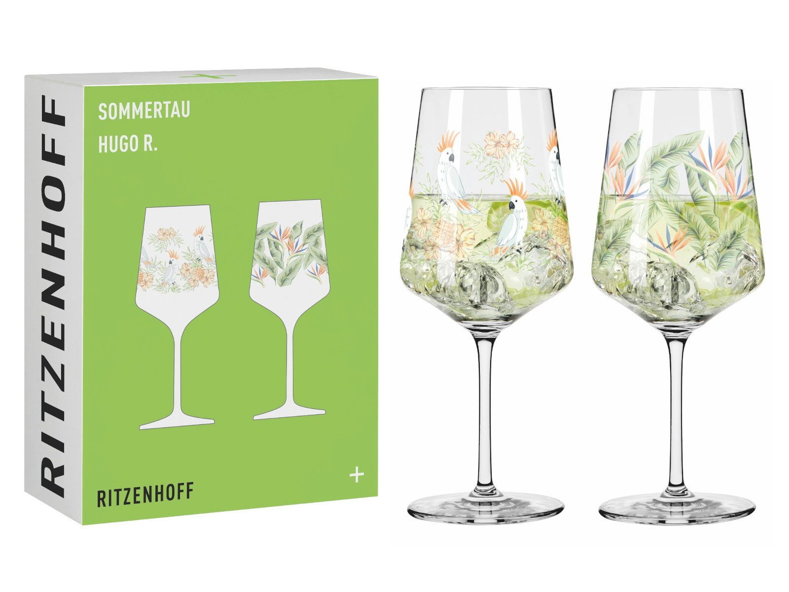 Ritzenhoff Стекло-Set Sommertau Hugo 2er Set F23, Kristallglas