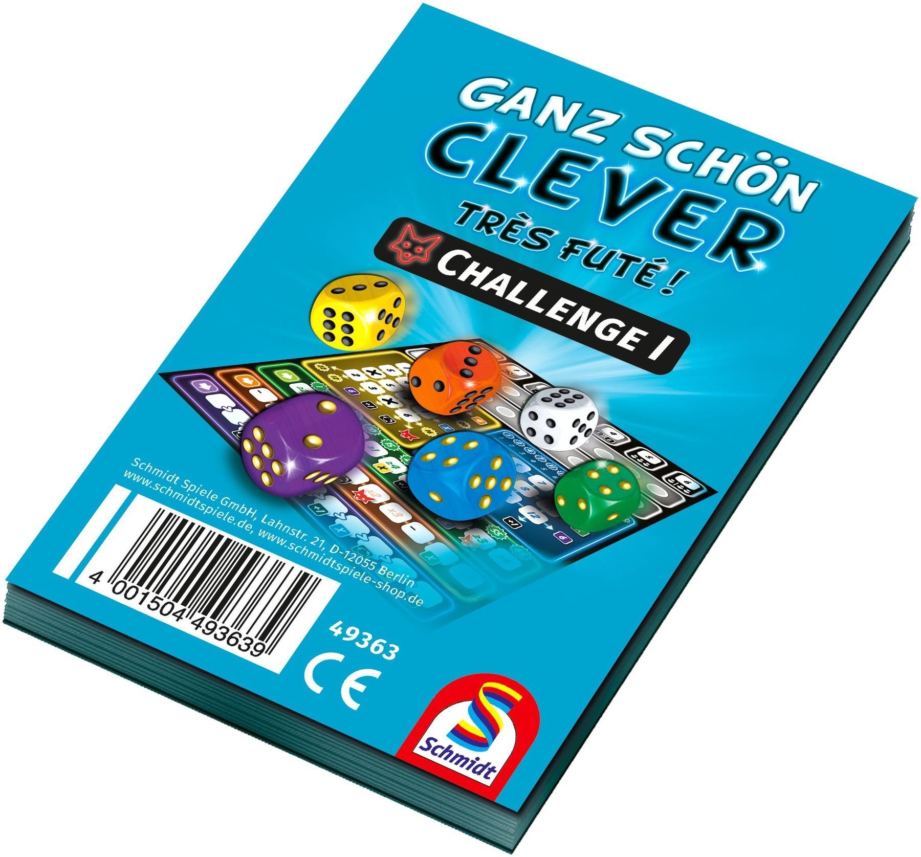 Schmidt Spiele Spiel, Ganz schön clever Challenge I, Block, 12 Stück Ganz schön clever Challenge