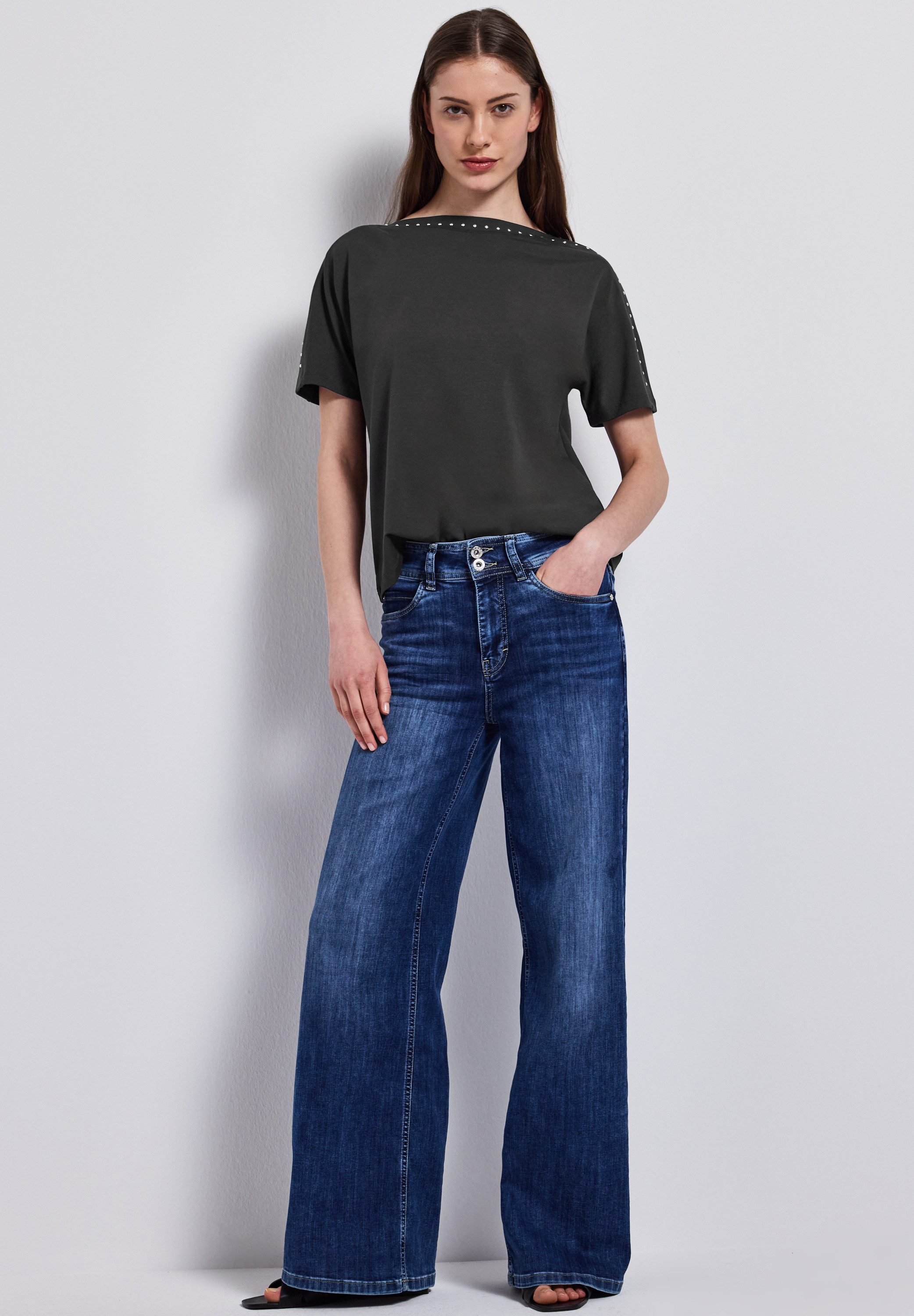 STREET ONE T-Shirt mit Nieten